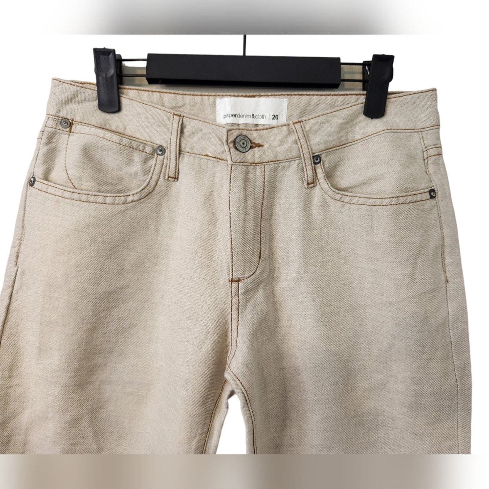 Paper Denim & Cloth Paper denim &Cloth slouch crop linen and cotton jean NWT 26 Size 26" / US 2 / IT 38 - 3 Thumbnail