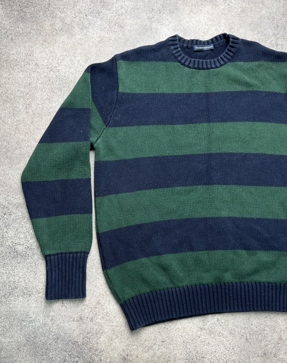 Vintage Brandy Melville striped knit jumper Size US M / EU 48-50 / 2 - 2 Thumbnail
