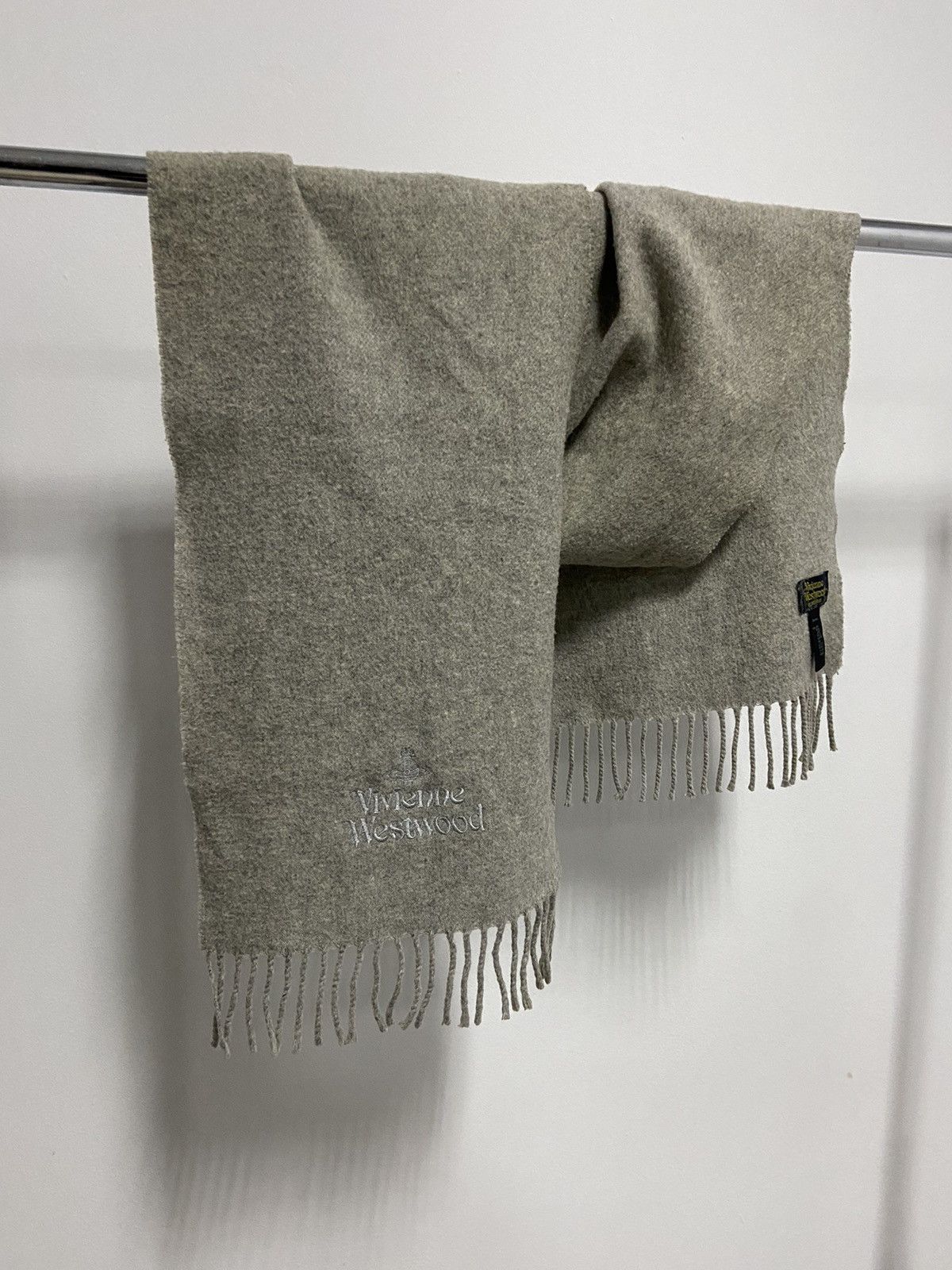 Vintage × Vivienne Westwood Vivienne Westwood scarf vintage logo wool Size ONE SIZE - 1 Thumbnail