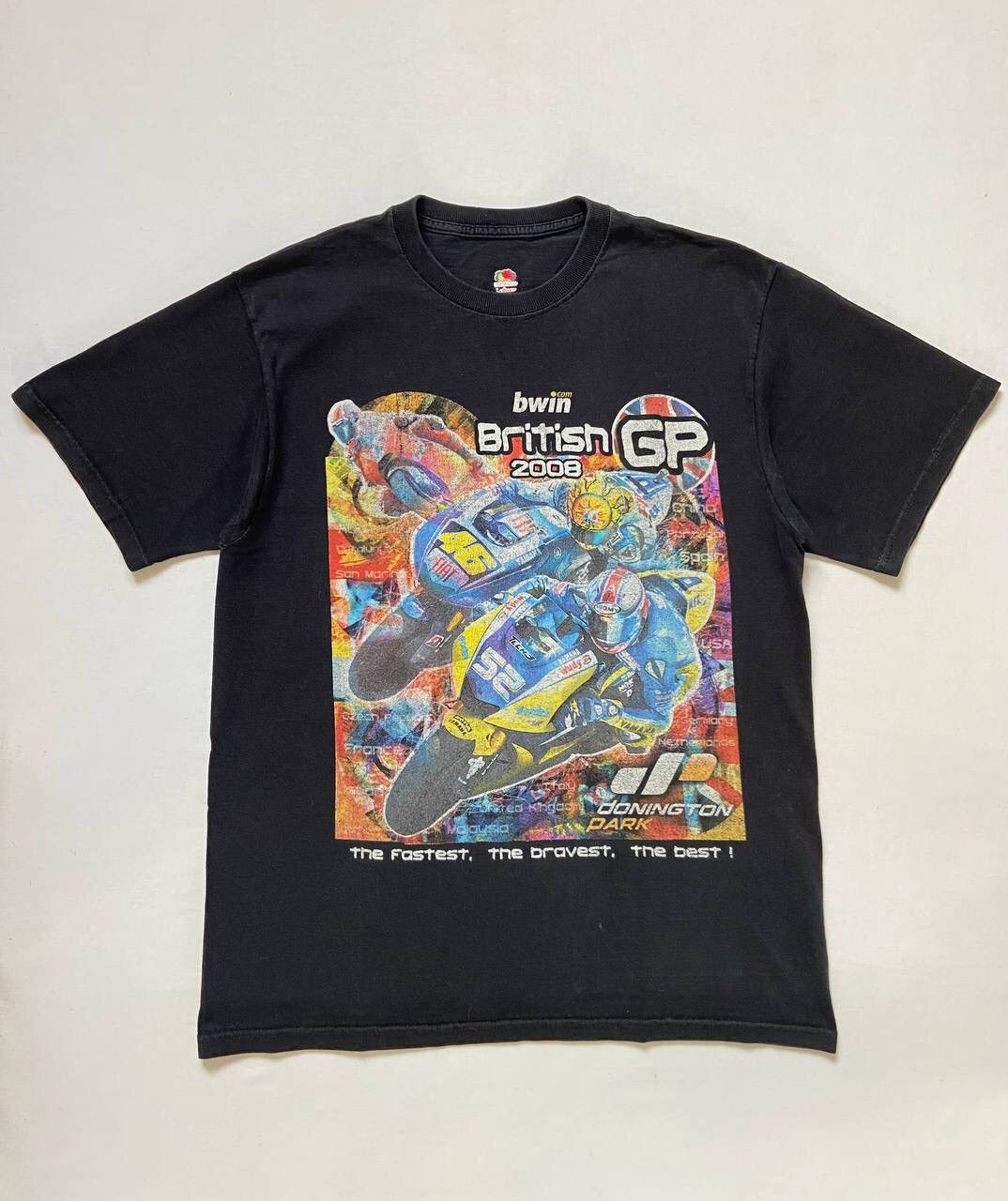 Vintage Vintage 2008 British GP Racing T-Shirt Size US M / EU 48-50 / 2 - 1 Thumbnail
