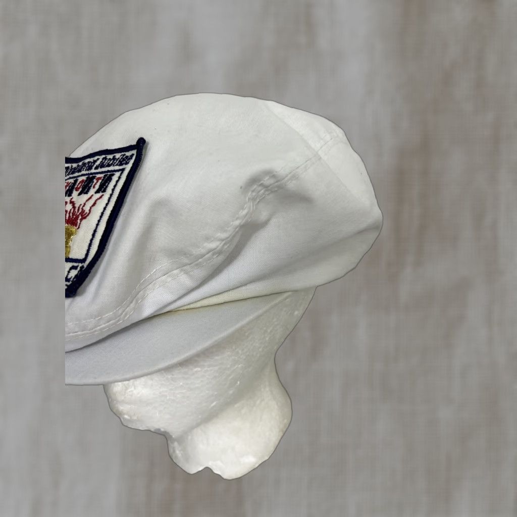 Vintage VINTAGE Dorfman Pacific Ivy Cap Newsboy Cap White 80s Sacramento Jazz Jubilee Cotton L Men Ivy Womens Mens Boys Girls Size ONE SIZE - 1 Thumbnail