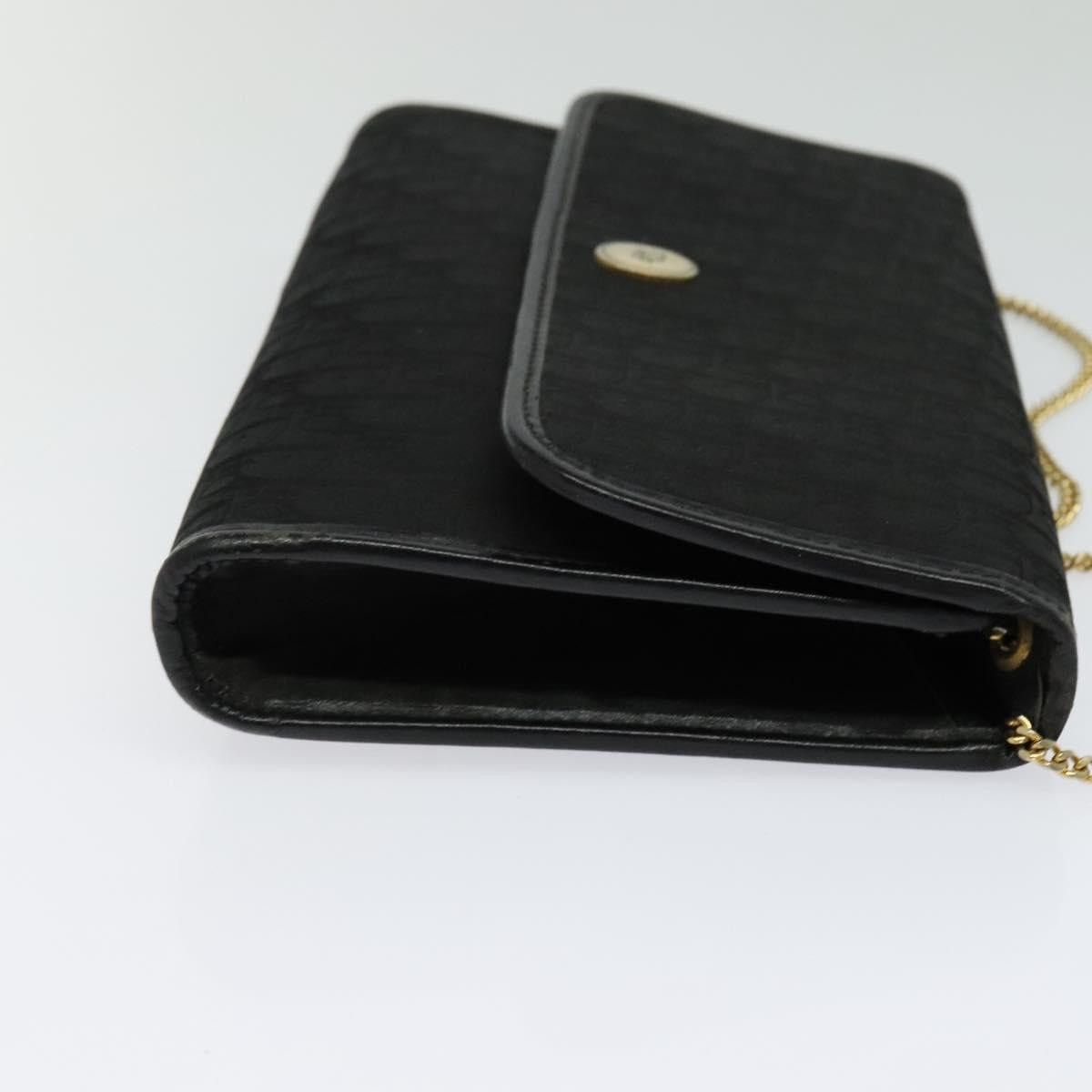 Dior DIOR Trotter Canvas Chain Shoulder Bag Black Gold Size ONE SIZE - 5 Thumbnail