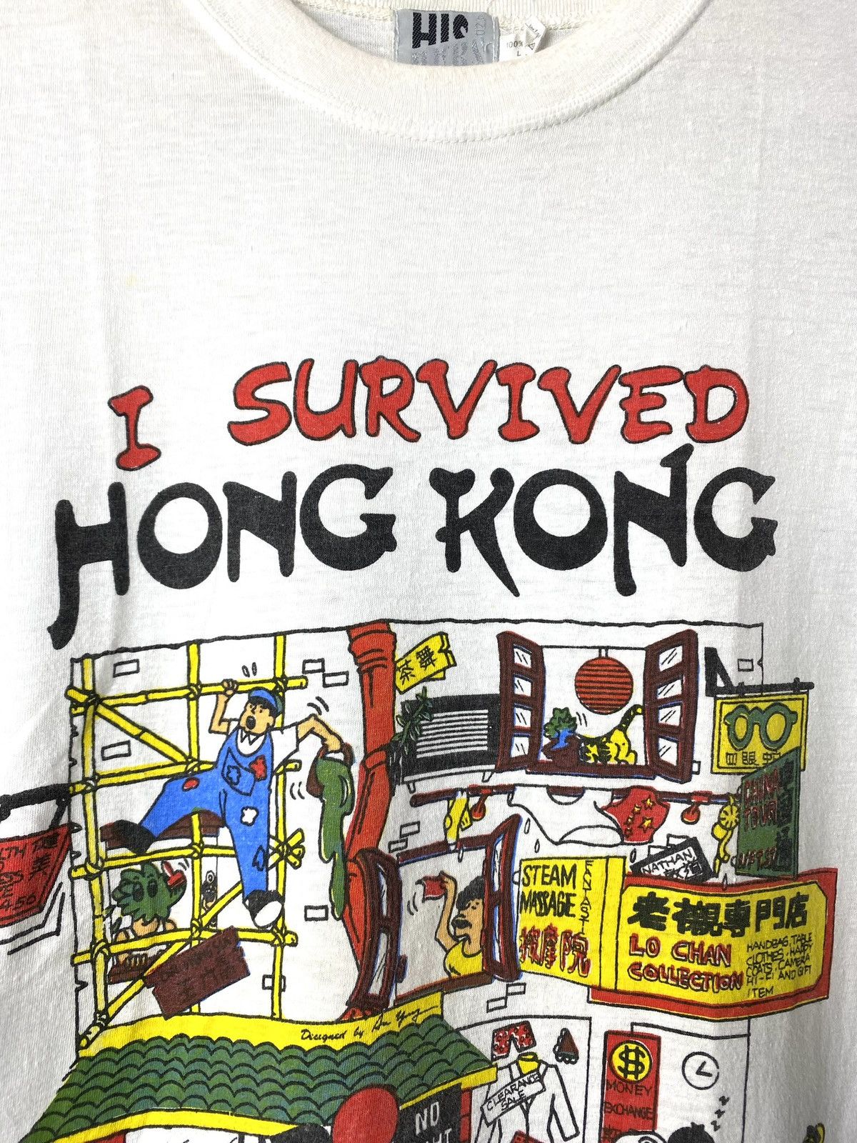 Vintage Vintage 1990’s Hong Kong Art T Shirt Japan Hype Cartoon Size US L / EU 52-54 / 3 - 5 Thumbnail