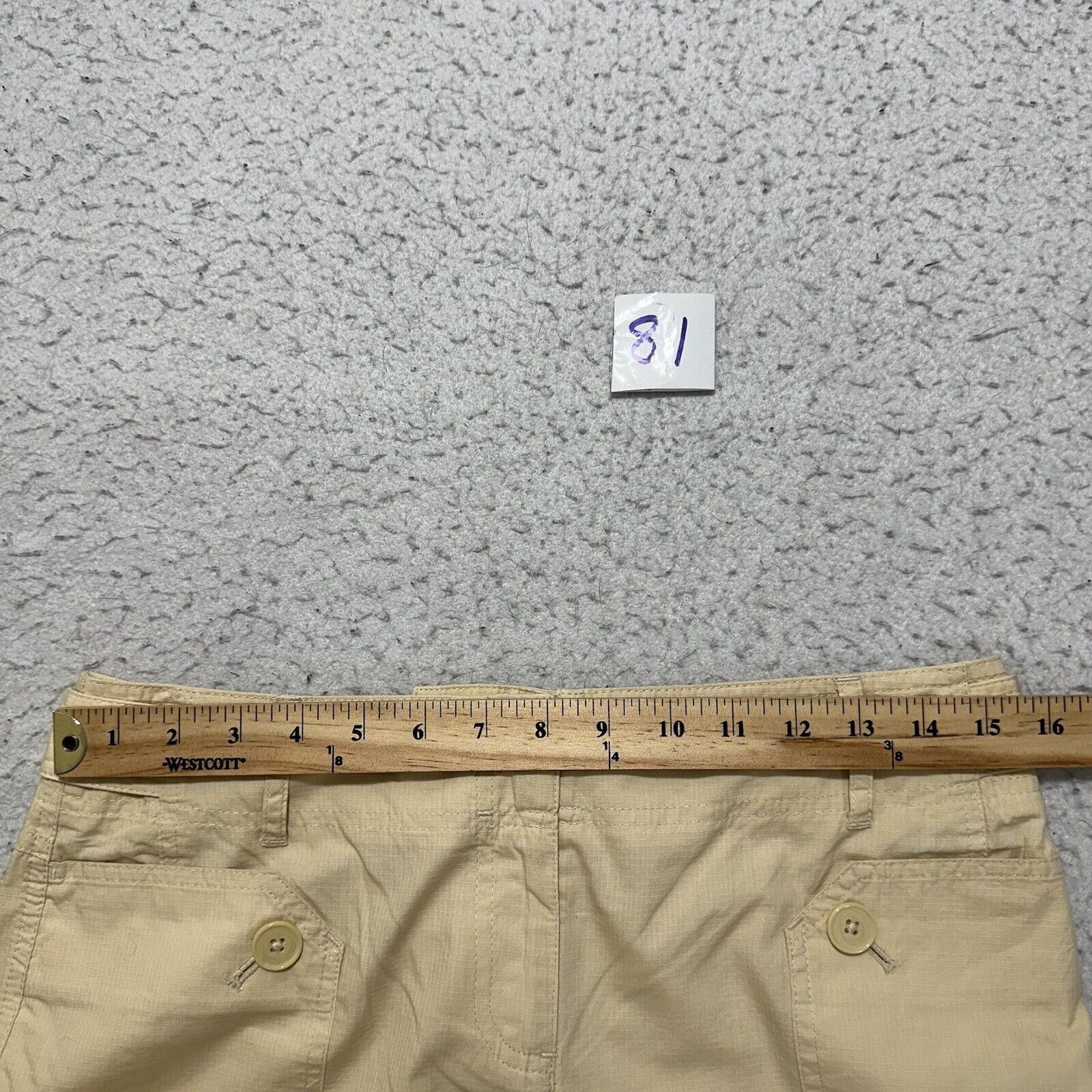 Ann Taylor LOFT Women's 6 (30x25) Capri Flat Front Pants Cream Size 28" / US 6 / IT 42 - 9 Thumbnail