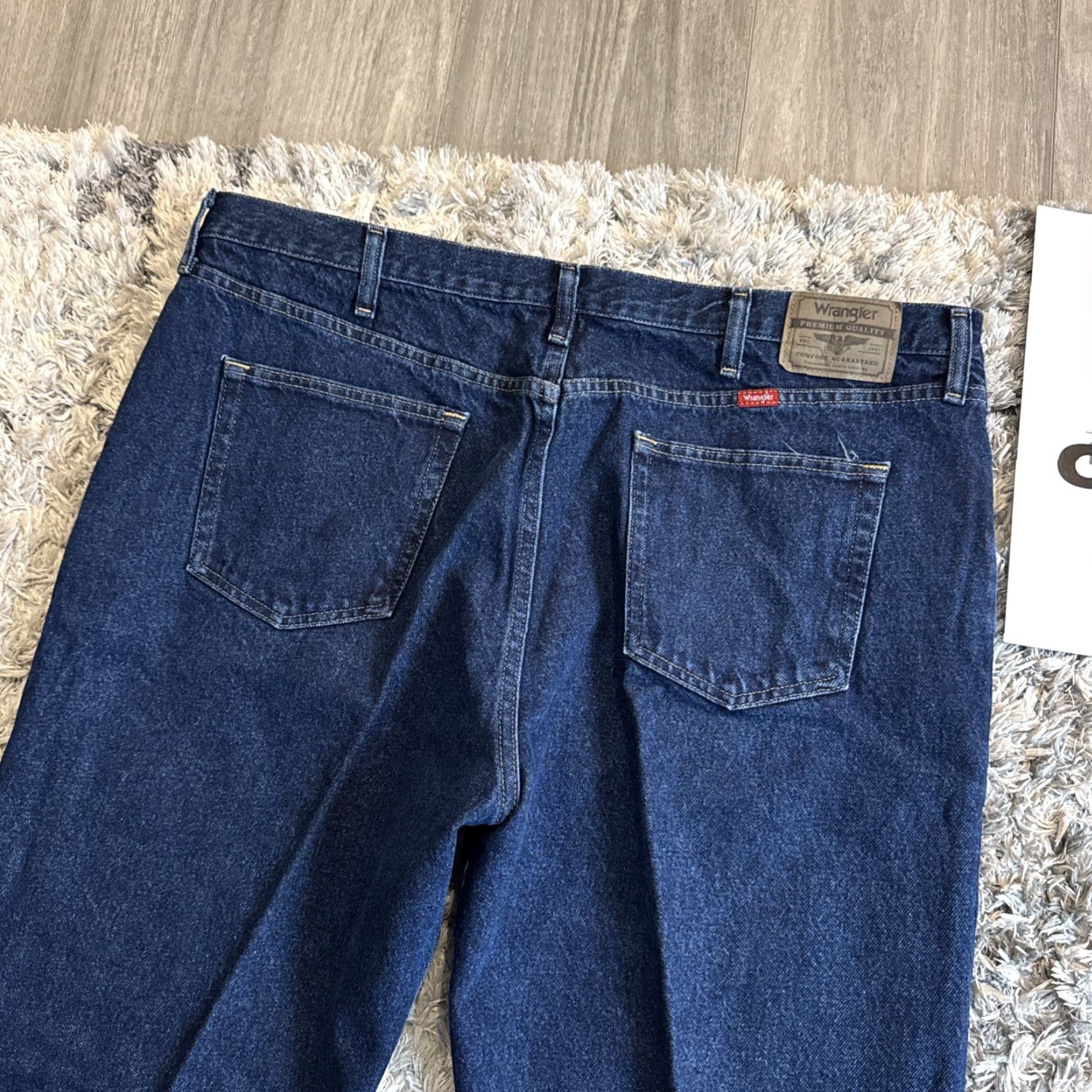 Wrangler Wrangler Jeans Men 44x30 Blue Denim Straight Retro 00’s Workwear Casual Denim Pants Medium Blue Mens Size US 44 / EU 60 - 2 Thumbnail