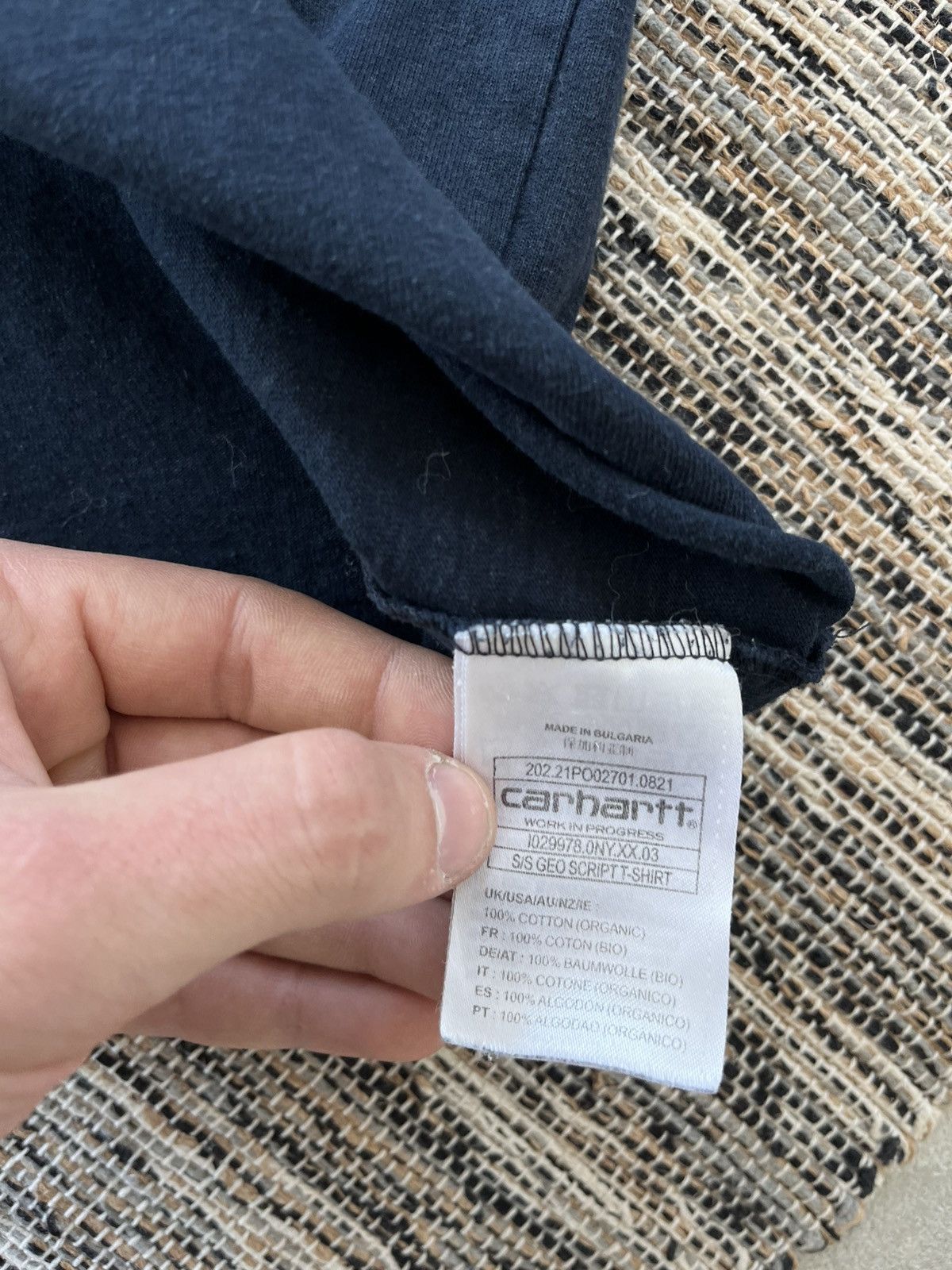 Carhartt Vintage Carhartt Cropped TShirt Navy Y2K Workwear Avantgarde Size M / US 6-8 / IT 42-44 - 11 Thumbnail