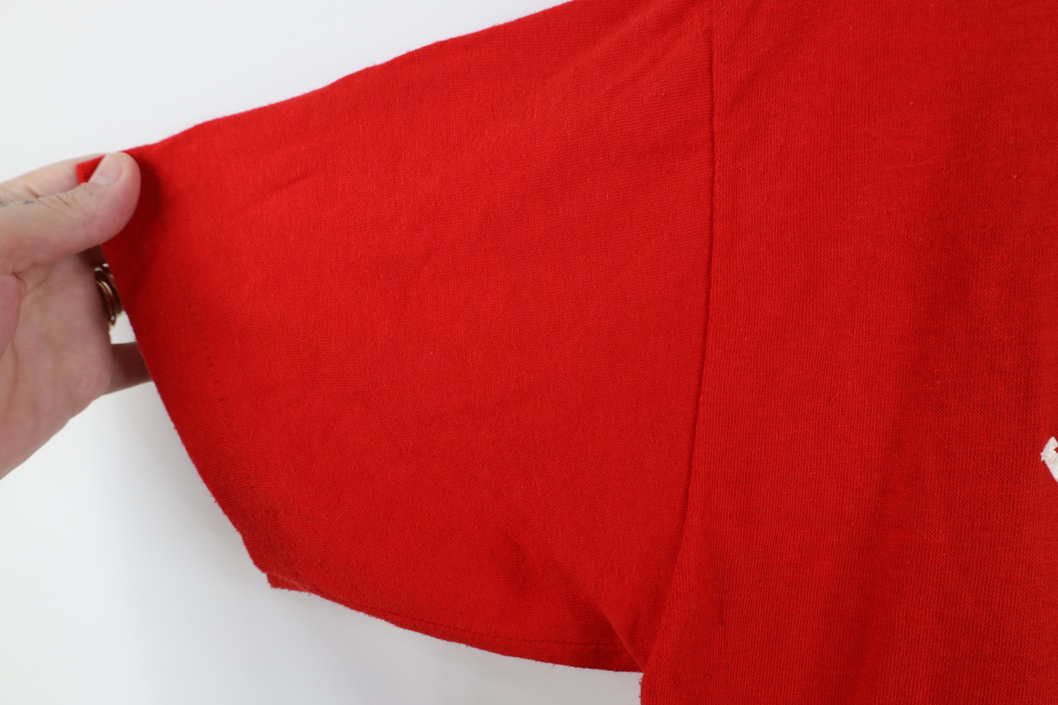 Vintage Vintage 70s In Hell Is Atlanta Michigan T-Shirt Red USA Size US L / EU 52-54 / 3 - 7 Thumbnail