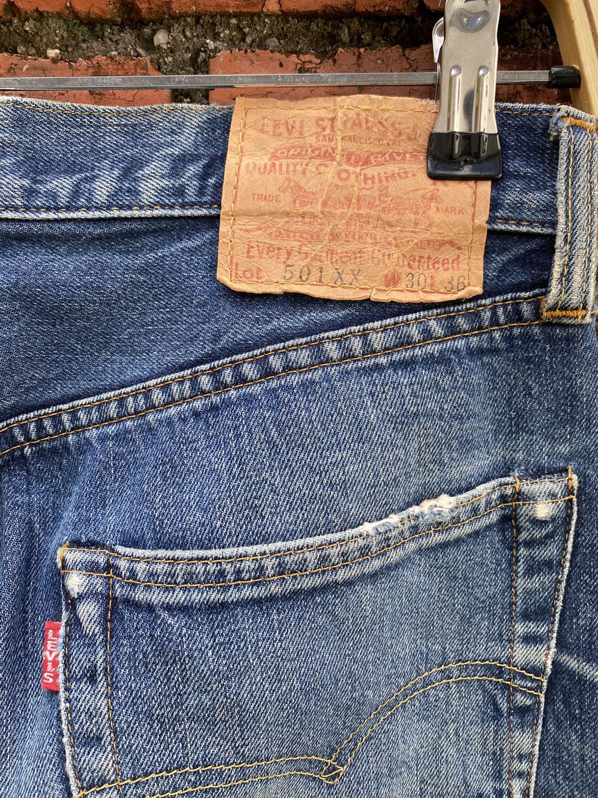 Levi's Vintage Clothing W30x32.5 Vintage levi's 501xx distressed made in USA Size US 30 / EU 46 - 8 Thumbnail