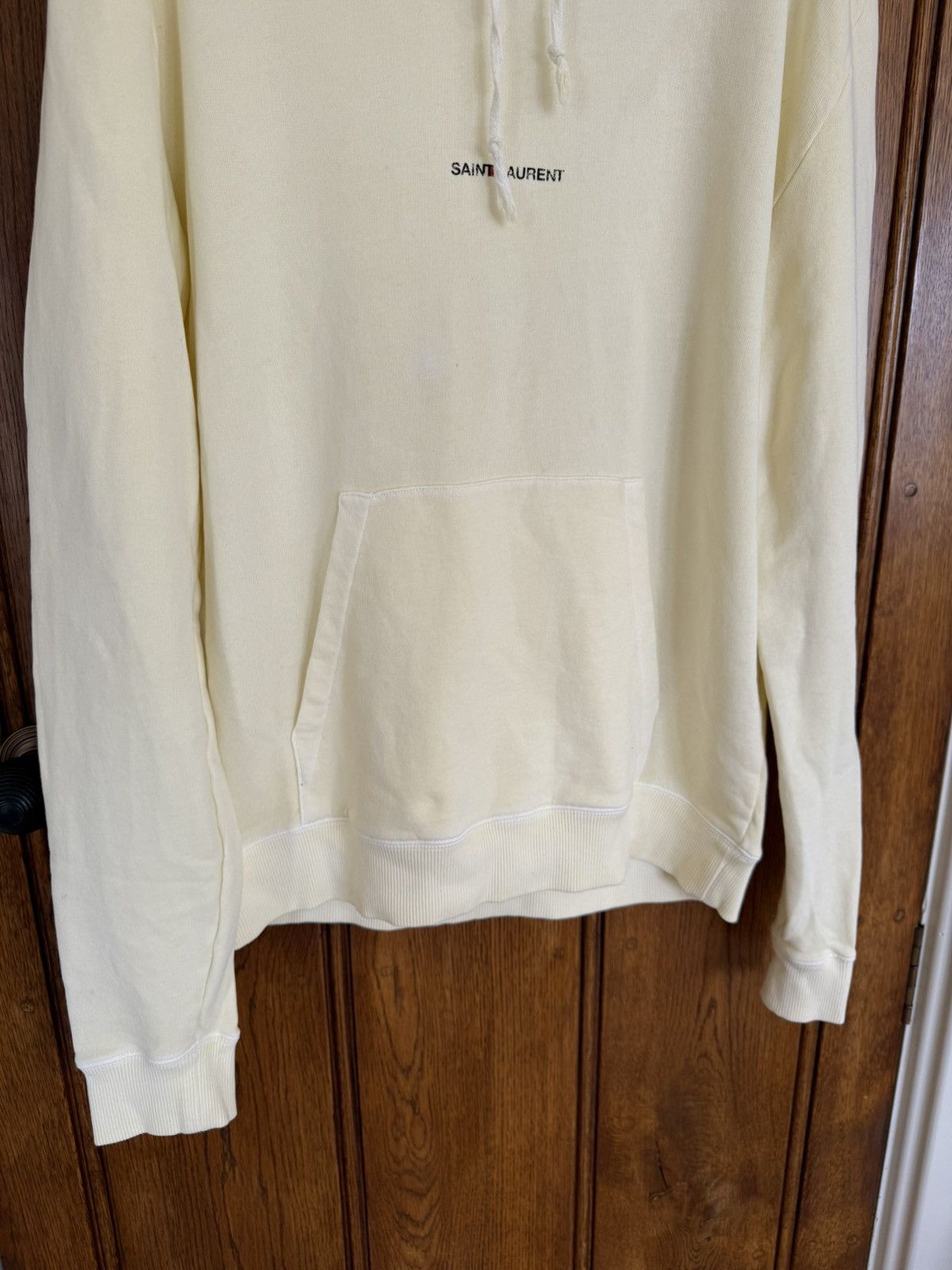 Saint Laurent Paris $990 SS19 Saint Laurent Rive Gauche logo hoodie M Size US M / EU 48-50 / 2 - 10 Thumbnail