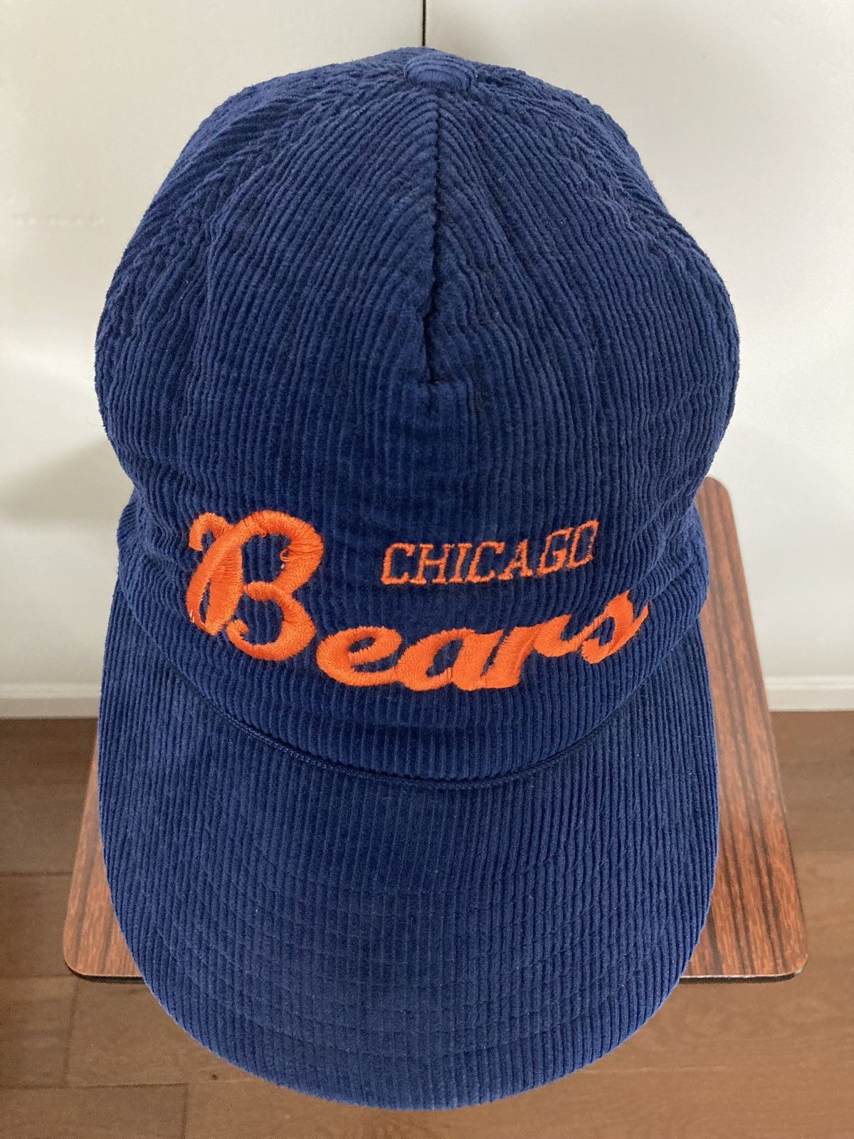 NFL CHICAGO BEARS SCRIPT CORDUROY SNAPBACK HAT CAP NFL VINTAGE Size ONE SIZE - 5 Thumbnail
