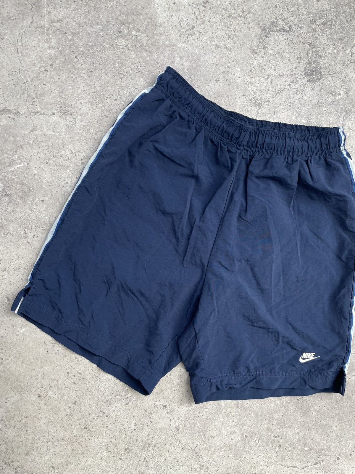 Nike × Vintage Vintage Nike Shorts Navy Nylon y2k Size US 32 / EU 48 - 3 Thumbnail