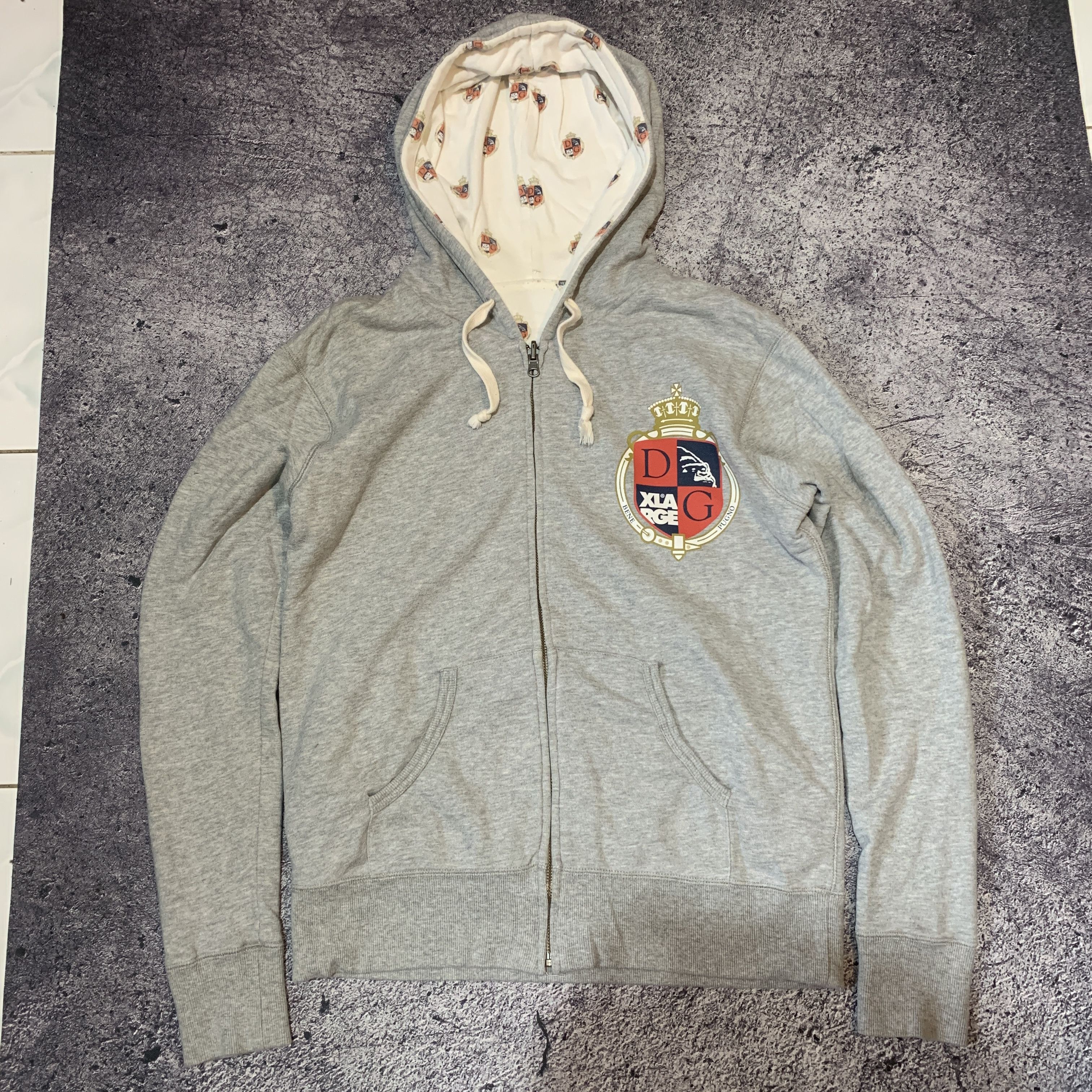 image of Xlarge Full Printed Reversible Zip Hoddie, Men's (Size Medium)