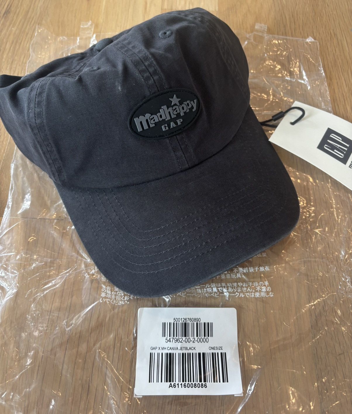Gap Gap x MadHappy 6-Panel Black Hat Size ONE SIZE - 1 Thumbnail