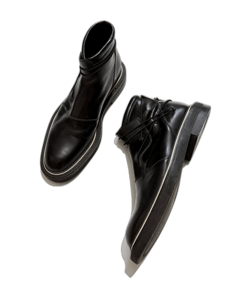 Dior Dior Black Leather Boots with Wrap Laces Size US 10 / EU 43 - 1 Thumbnail