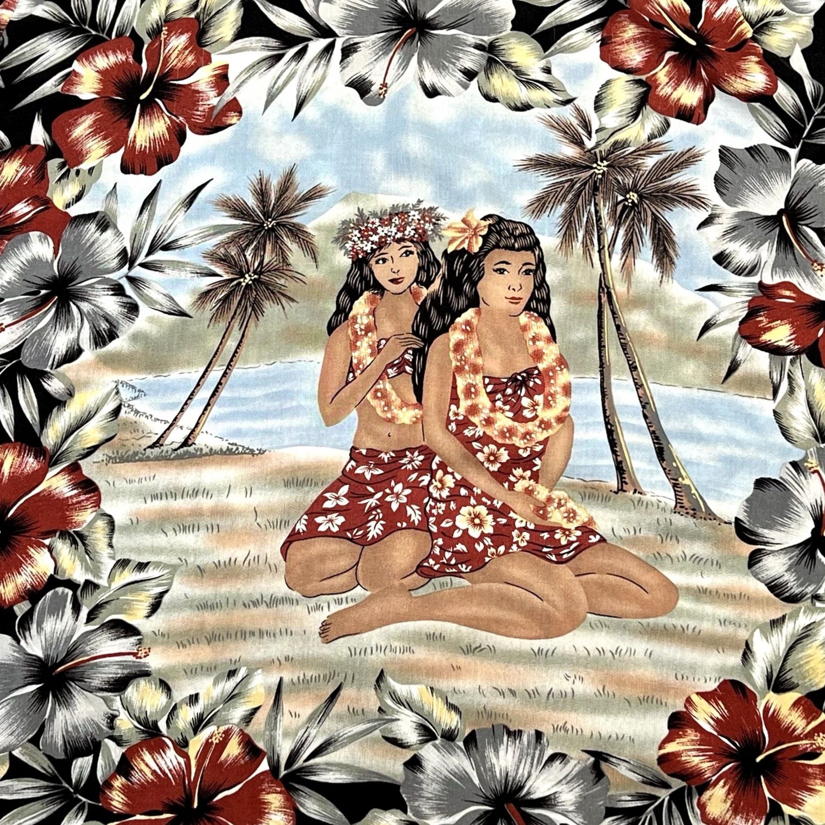 Vintage VINTAGE Kennington LTD California Hawaiian Shirt Mens XL Island Hula Girl Aloha Graphic Size US XL / EU 56 / 4 - 2 Thumbnail