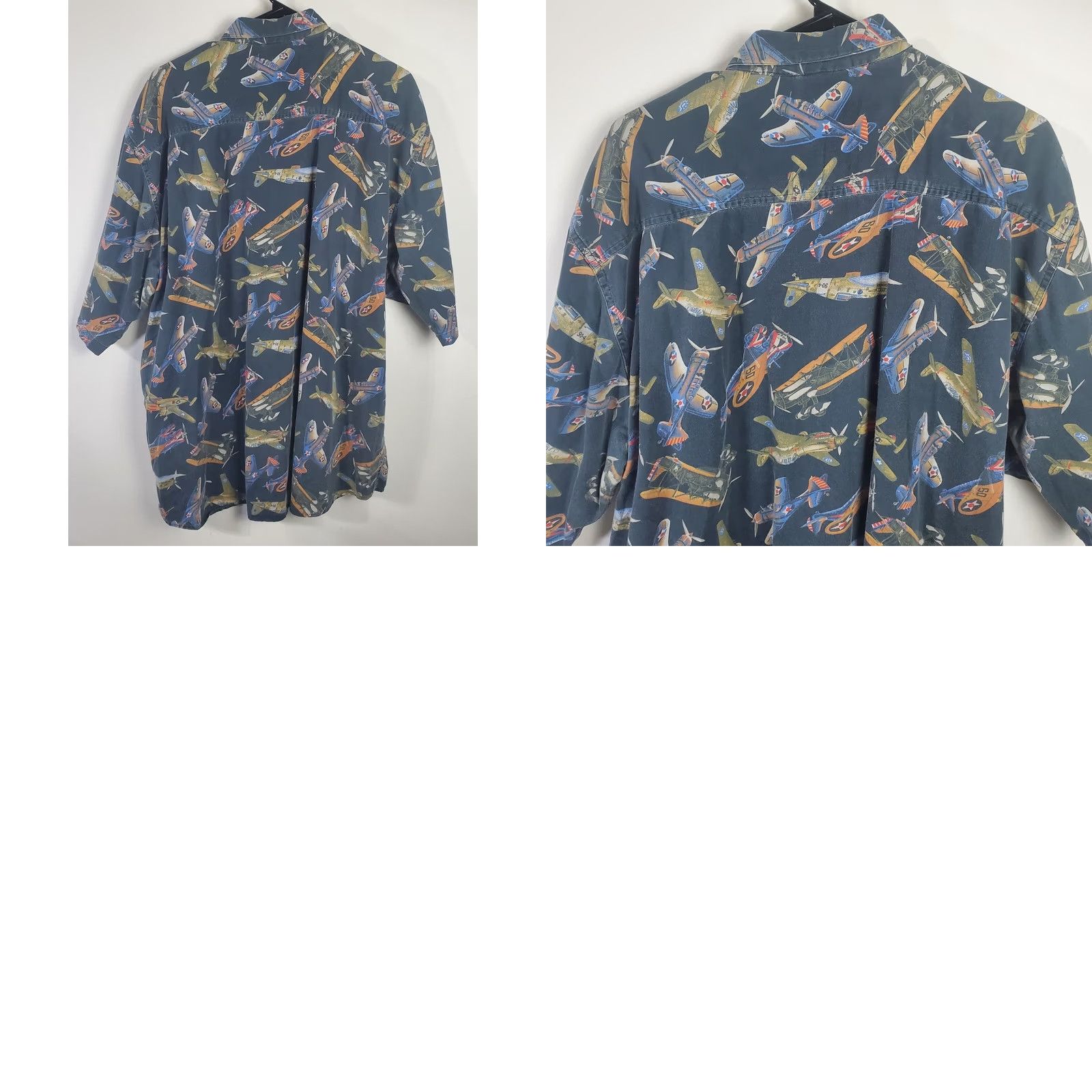 Vintage VINTAGE Smithsonian Airplane Shirt Mens XL Black All Over Print Military Size US XL / EU 56 / 4 - 9 Thumbnail