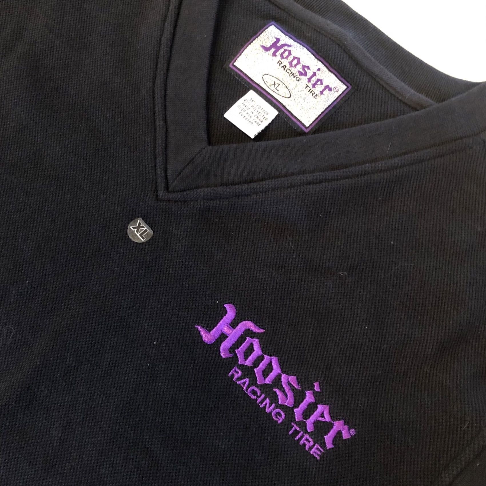Vintage Hoosier Racing Tire Sweater Sleeveless Adult XL Men Embroidered NWOT Black Crew Neck Knit Pullover Casual Cars Fashion Graphic: None Size US XL / EU 56 / 4 - 2 Thumbnail
