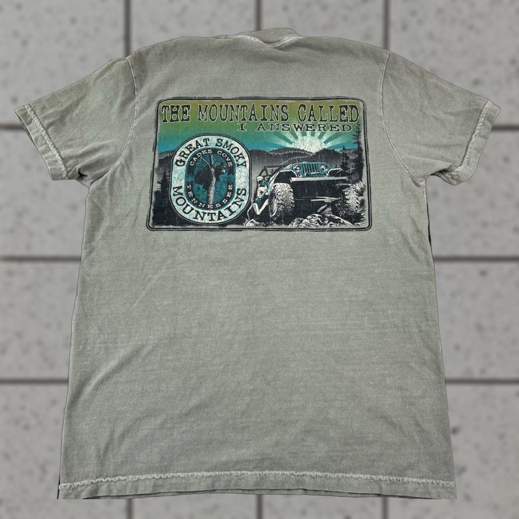 Comfort Colors Comfort Colors Green T Shirt Small Men Regular Short Sleeve Cotton Colorful Great Smoky Mountains Cades Cove Tennessee Size US S / EU 44-46 / 1 - 1 Thumbnail