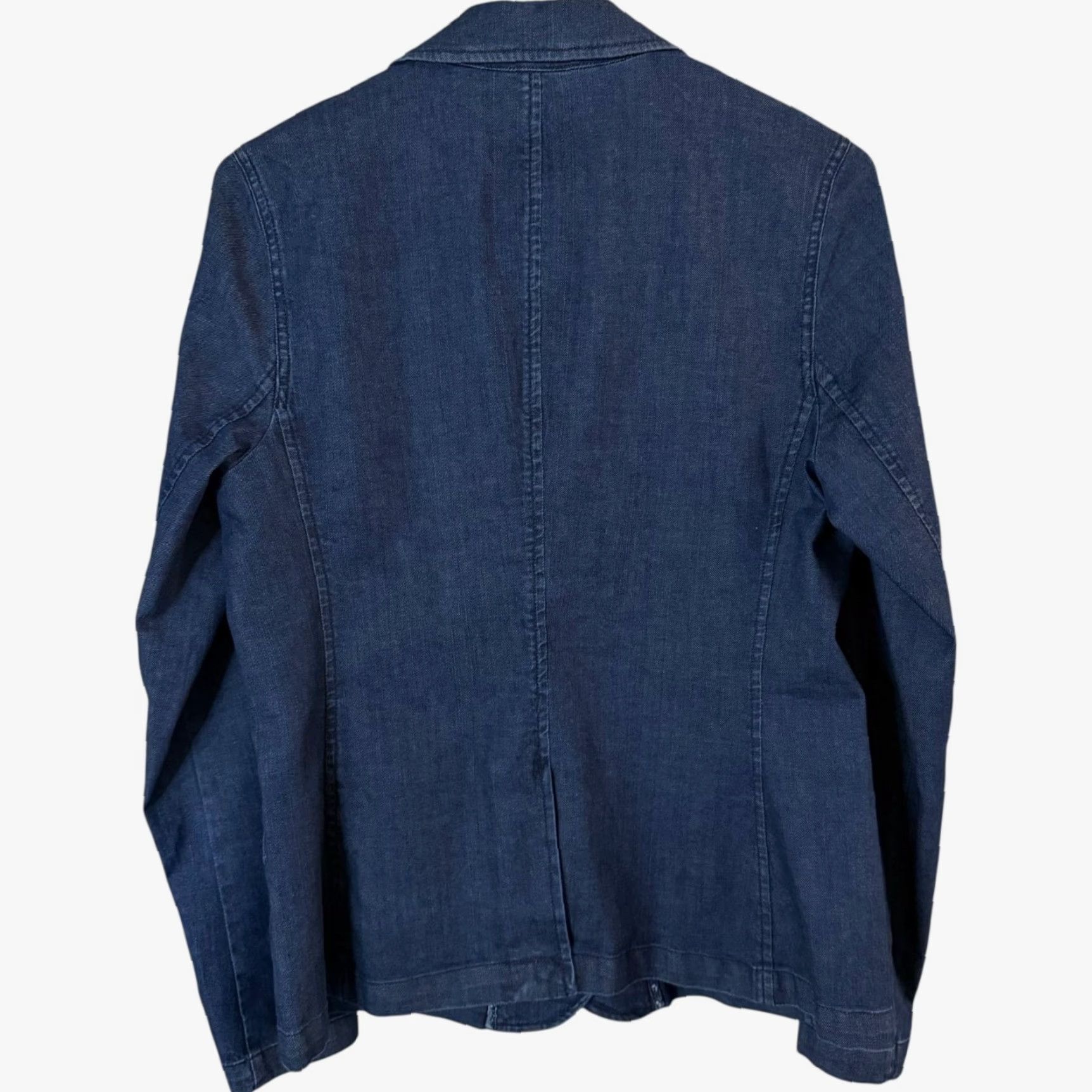 Vintage Sundance Western Denim Blazer Jacket Blue Women’s Size 8 Dark Wash Single-Button Blazer Regular Size M / US 6-8 / IT 42-44 - 4 Thumbnail