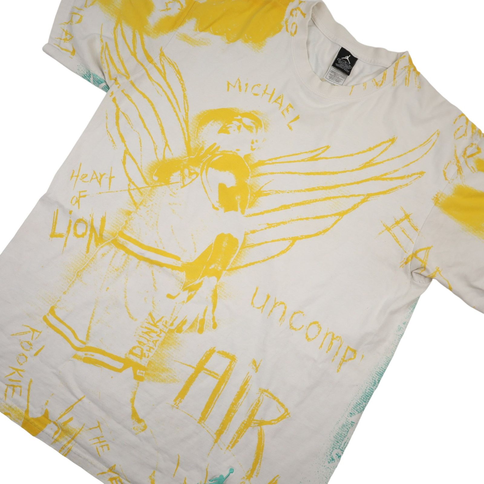 Jordan Brand × Nike × Vintage Vintage Y2k Nike Air Jordan Allover Print Graphic T Shirt Size US XL / EU 56 / 4 - 2 Thumbnail