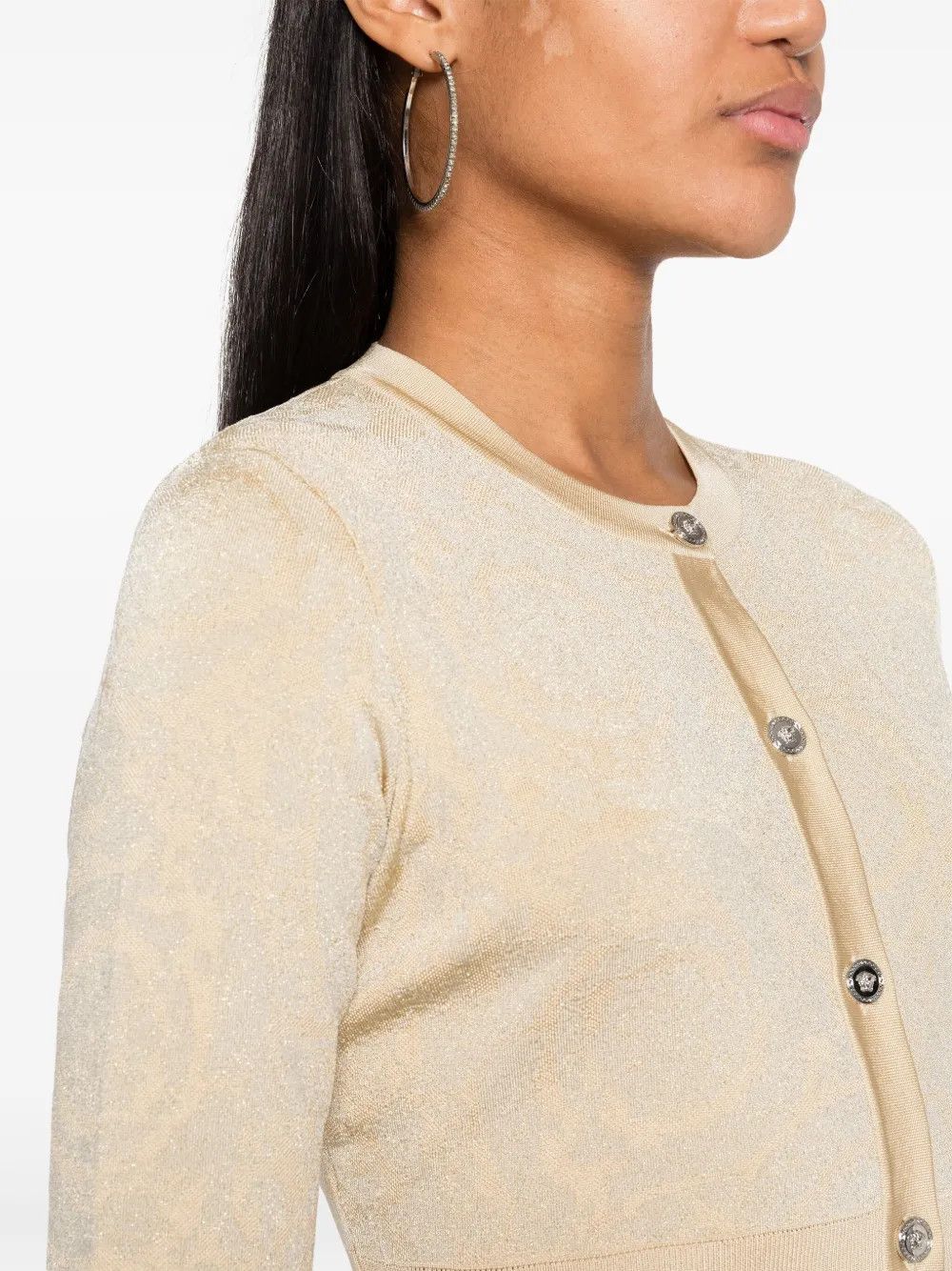 Versace o1y0226 Cardigan in Beige Size M / US 6-8 / IT 42-44 - 5 Thumbnail