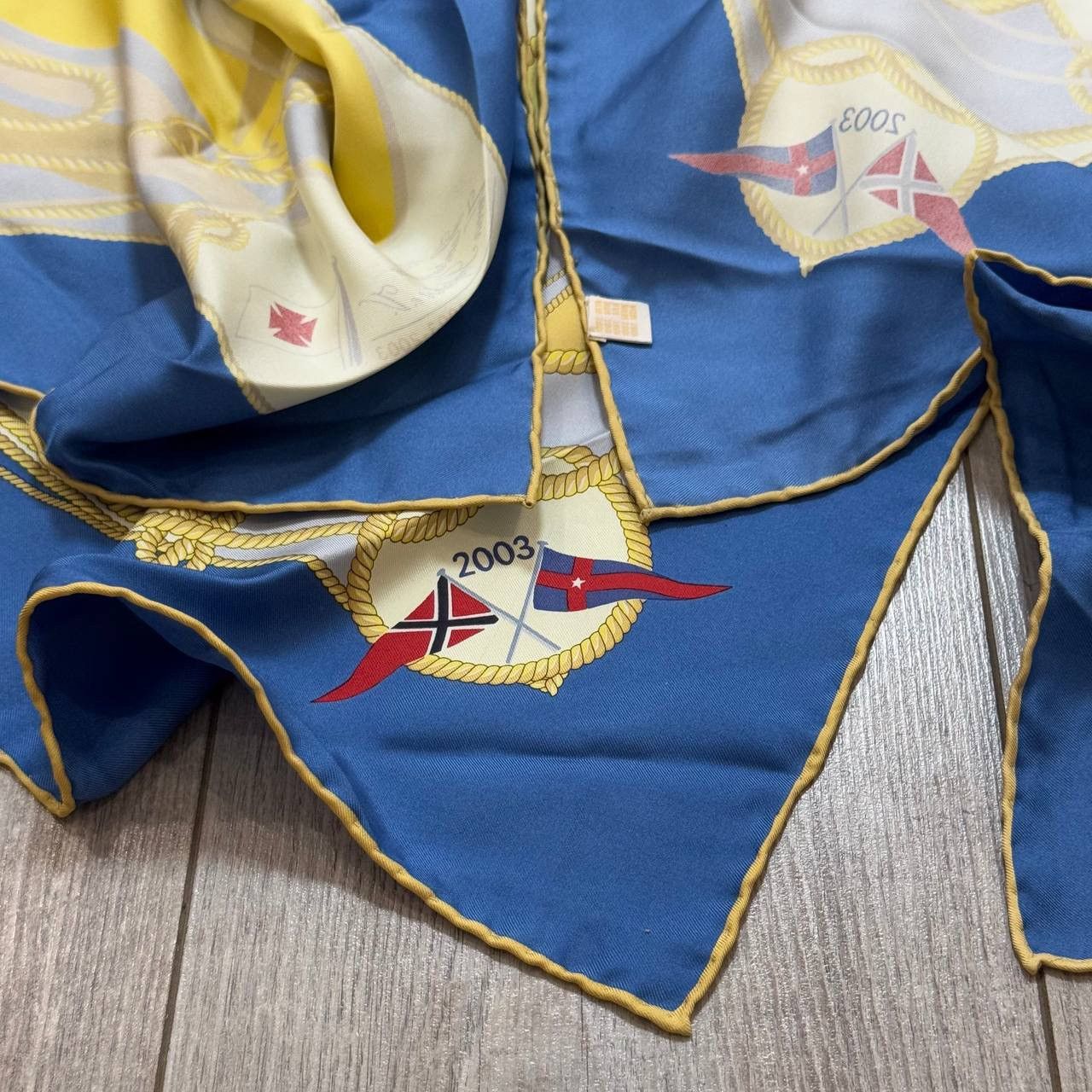 Vintage Vintage Daimler Chrysler North Atlantic Challenge Silk Scarf Size ONE SIZE - 7 Thumbnail