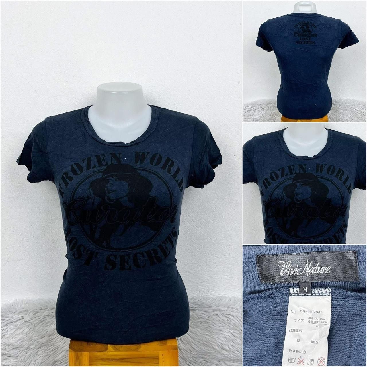 Other Vintage y2k Vivic Nature navy blue graphic tee Size M / US 6-8 / IT 42-44 - 4 Thumbnail
