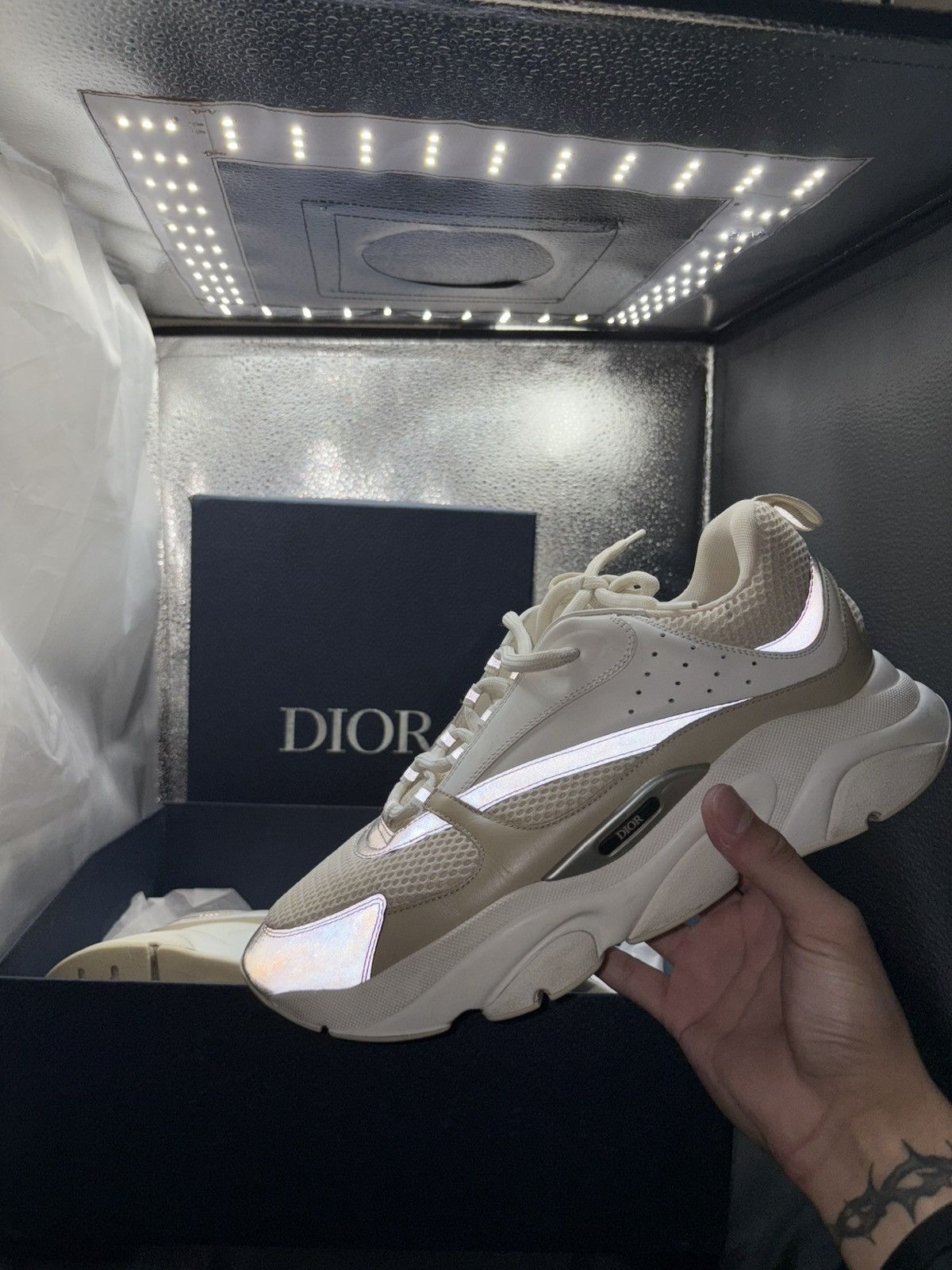 Dior Dior B22 Triple White 🔥 Size US 12 / EU 45 - 1 Thumbnail
