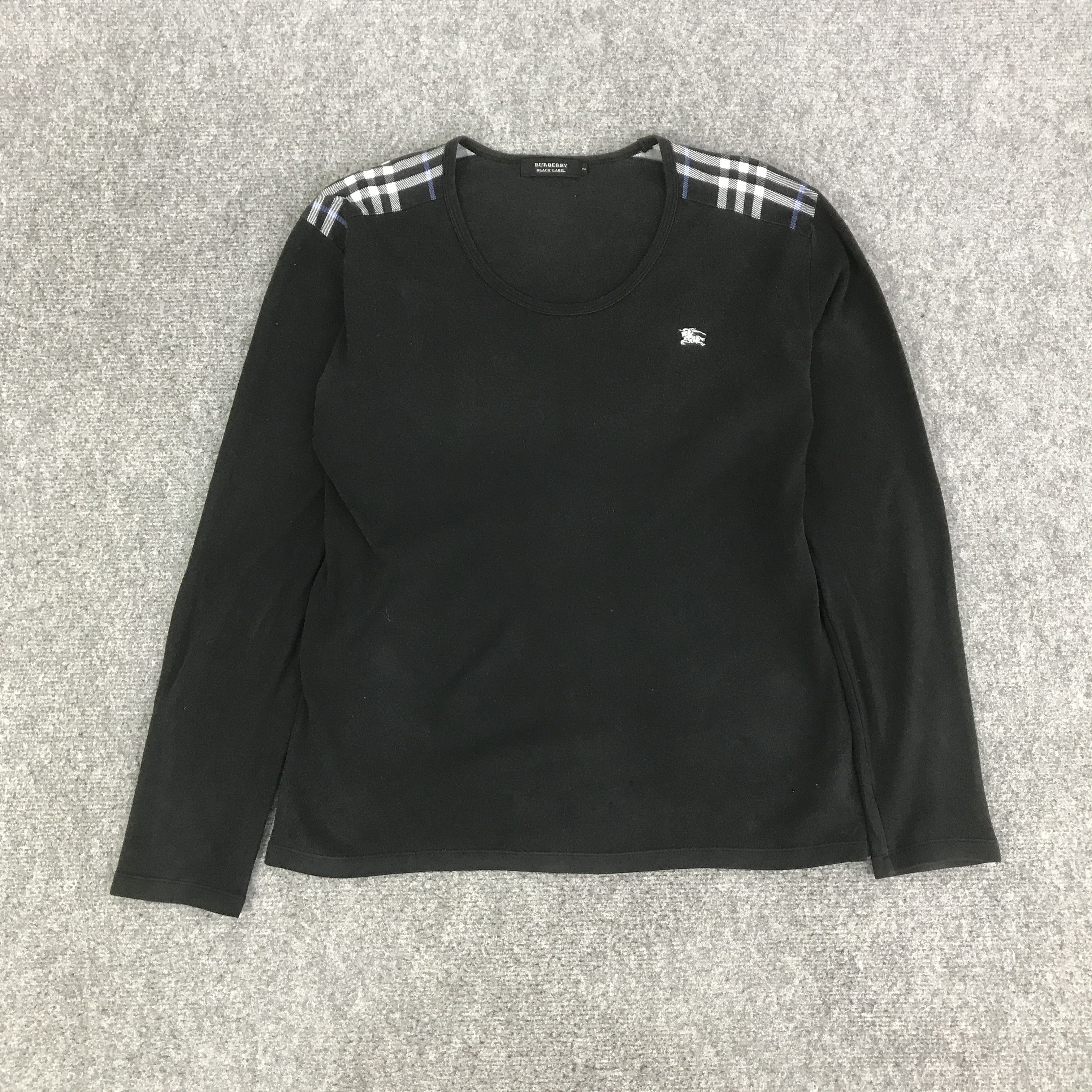 Burberry Black label ロンT swag flexwitme Burberry Burberry Black Label Henley Long Sleeve Shirt | Grailed