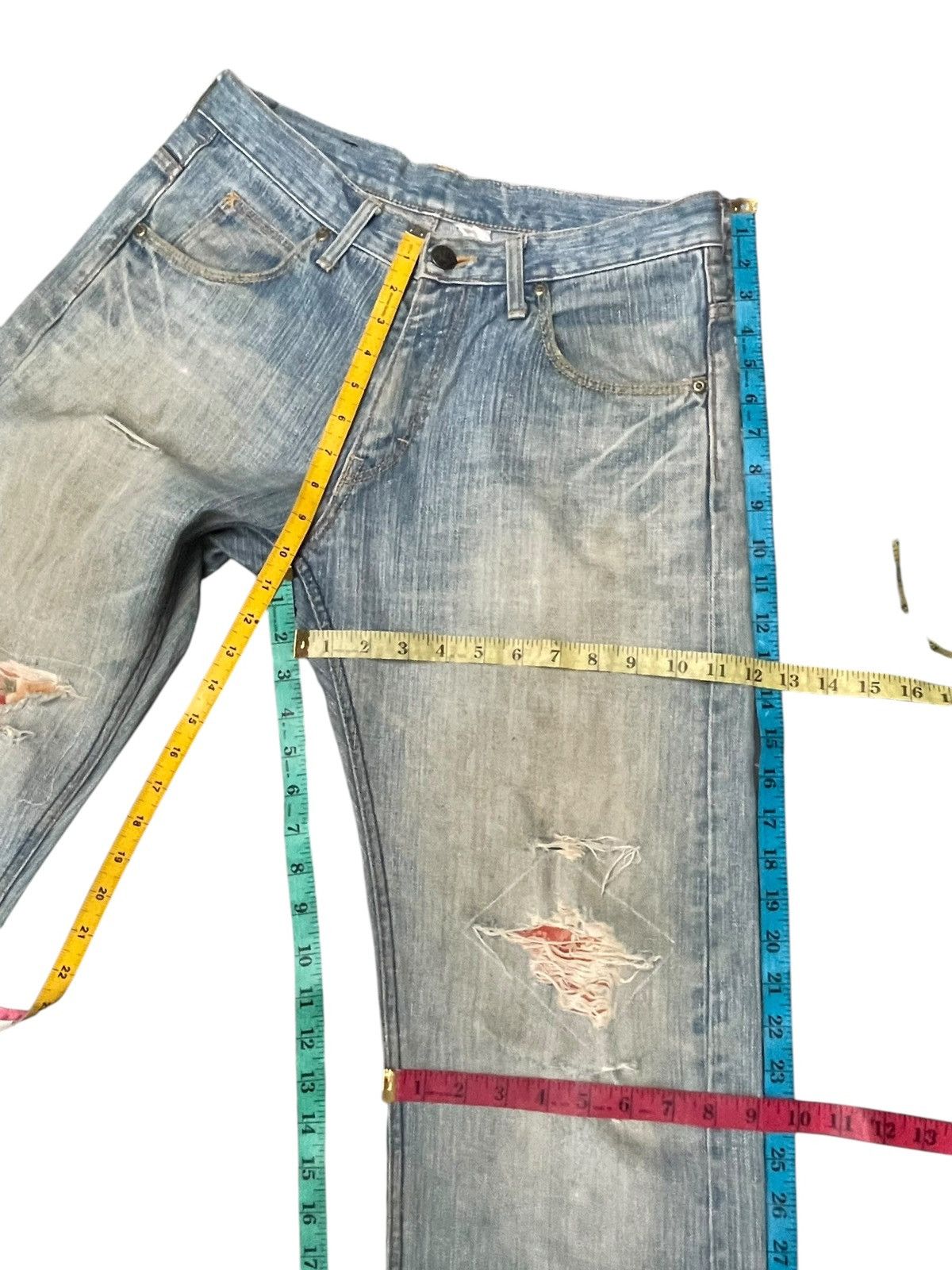 Lee × Vintage Vintage Lee Riders Faded Distresed Denim Size US 32 / EU 48 - 17 Thumbnail
