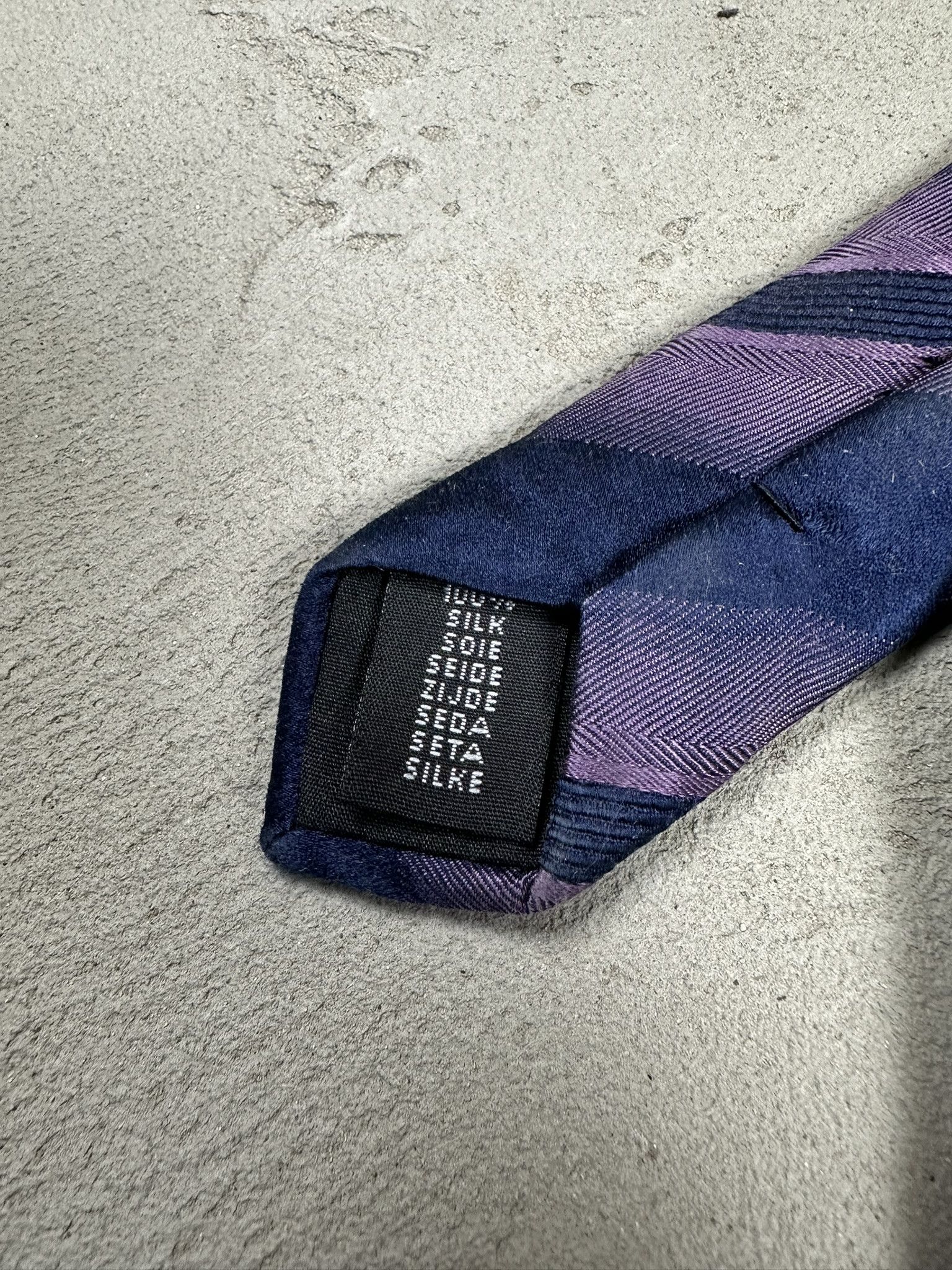 Balmain Vintage Balmain Silk Stripped Luxury Tie Size ONE SIZE - 4 Thumbnail