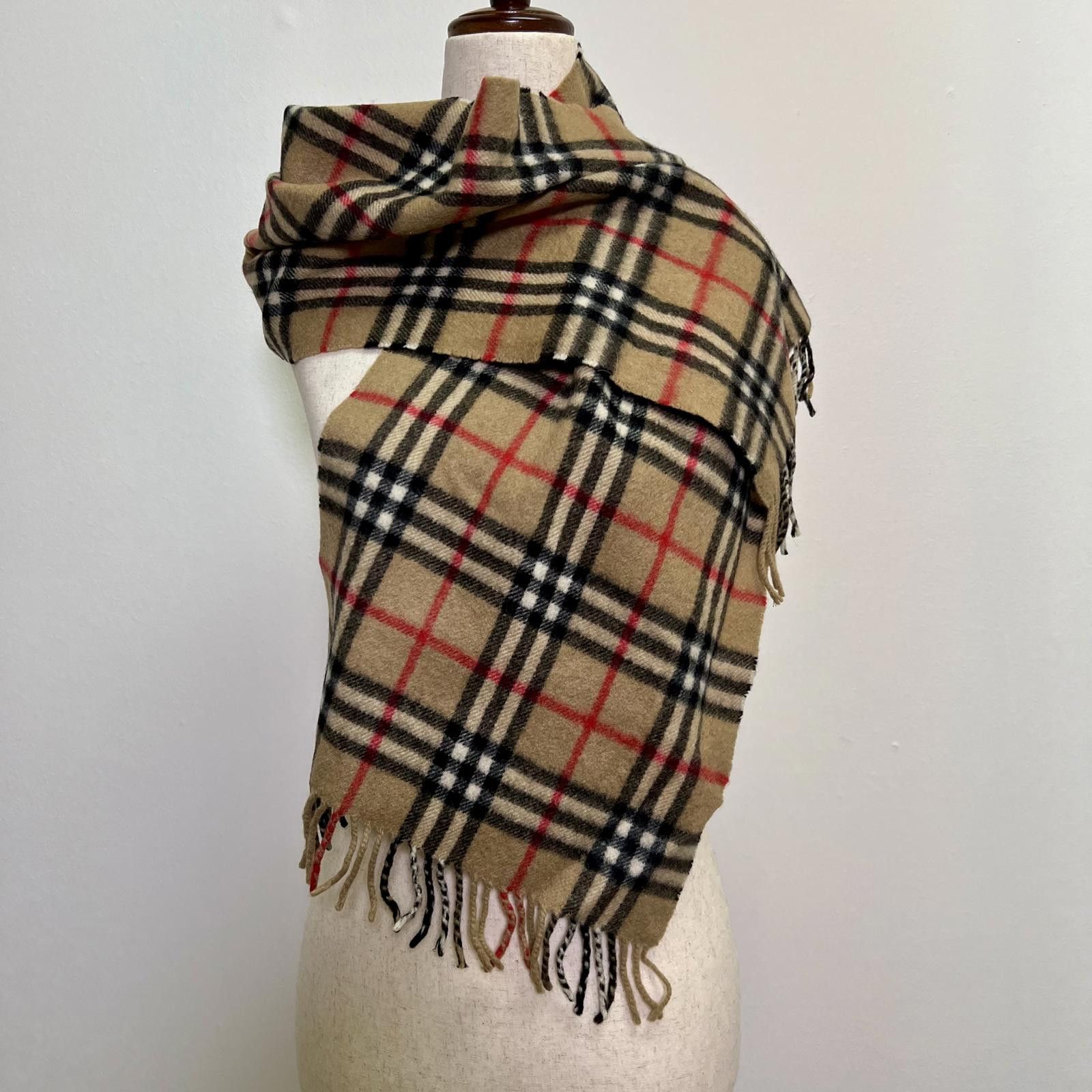 Burberry Vintage Burberrys 100% Cashmere Scarf Size ONE SIZE - 1 Thumbnail