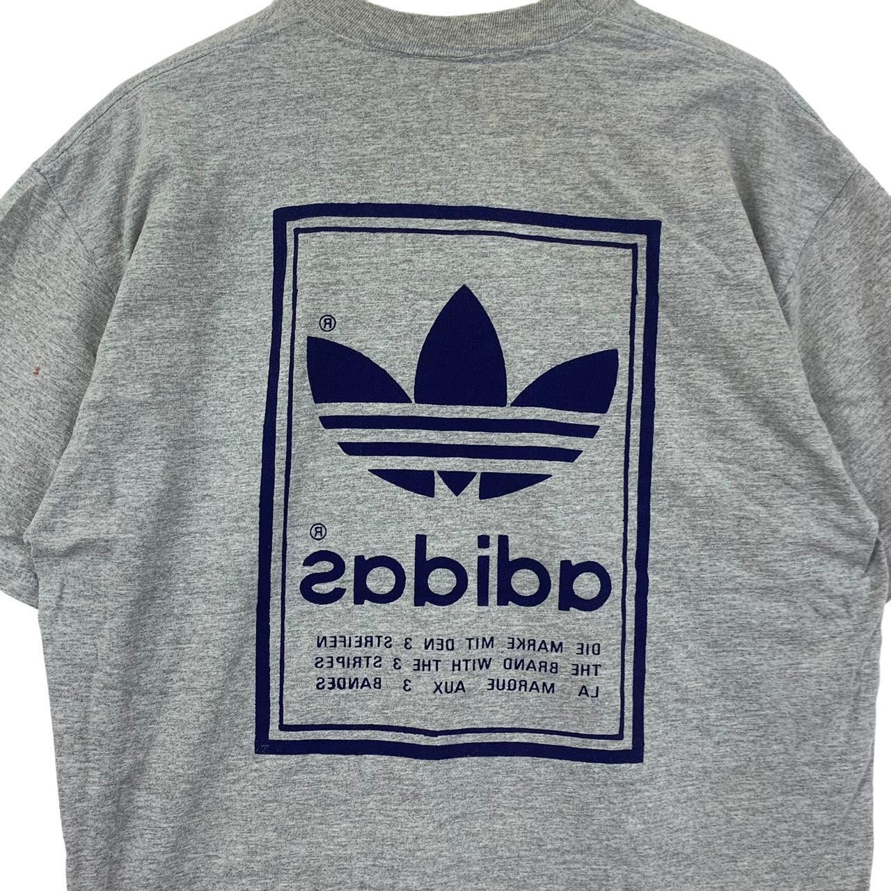 Vintage Vintage 90’ ADIDAS ORIGINALS TREFOIL Double Sided Tee Shirt Size US L / EU 52-54 / 3 - 7 Thumbnail