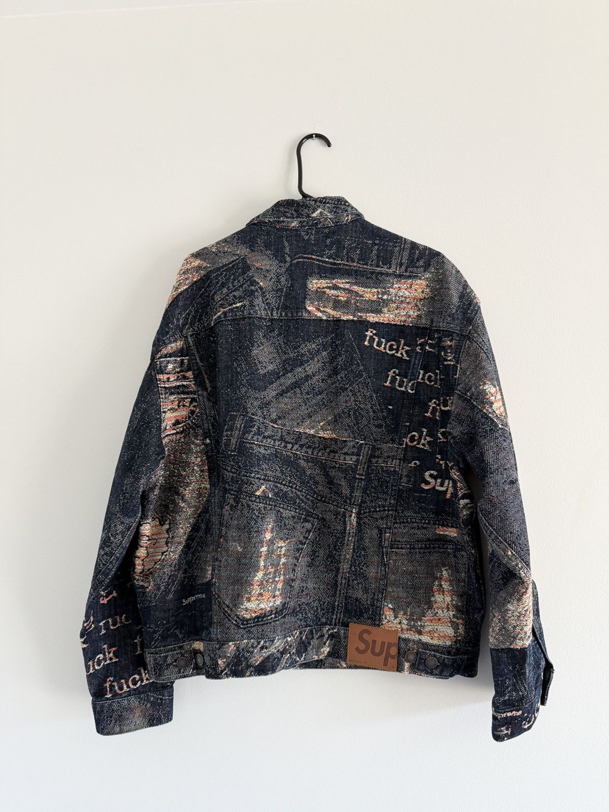 Supreme Supreme Archive Denim Jacquard Trucker Jacket Size US L / EU 52-54 / 3 - 2 Thumbnail