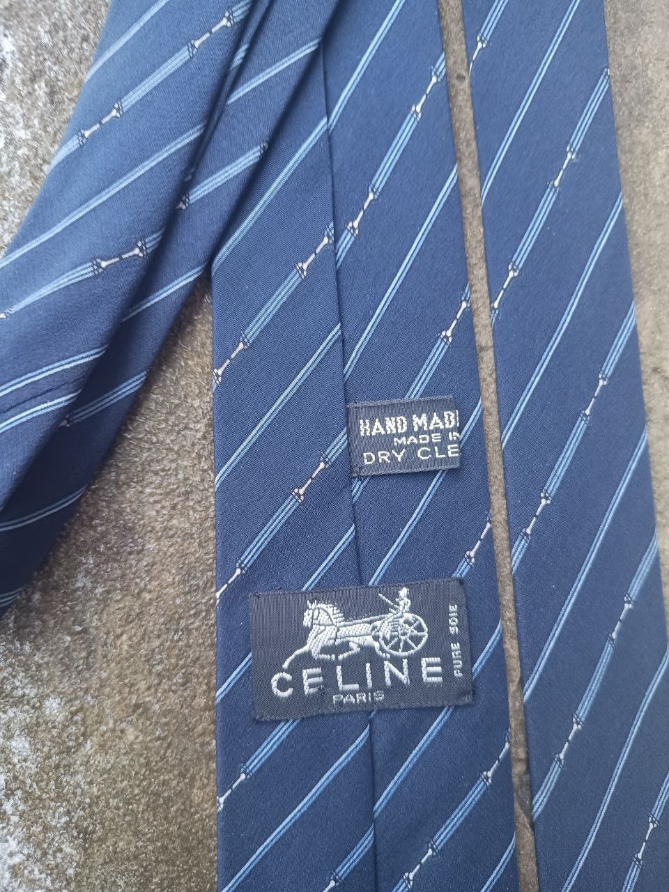Celine Celine vintage striped silk tie Size ONE SIZE - 2 Thumbnail
