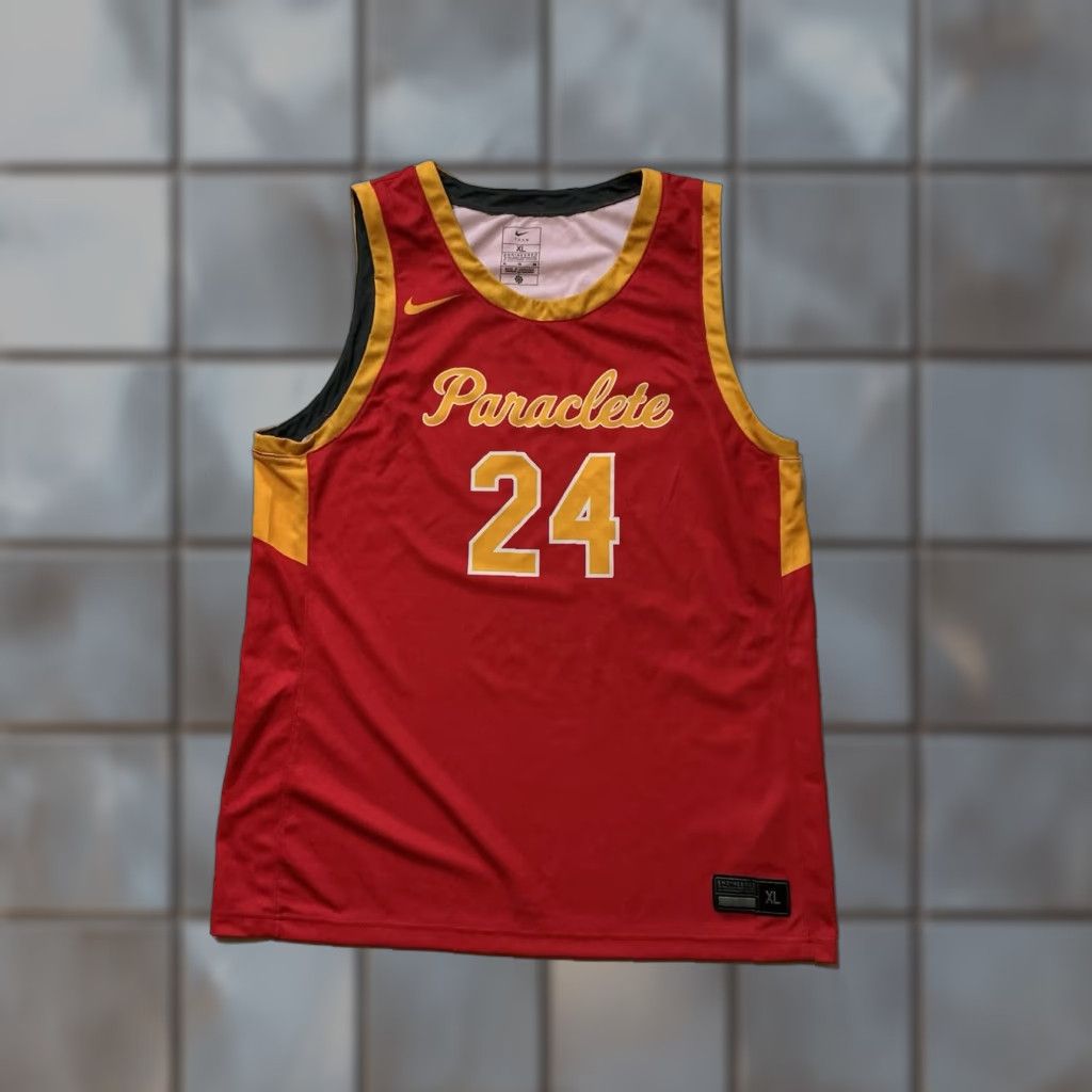 Nike VINTAGE Nike Engineered Paraclete High School Spirits Lancaster Basketball Jersey XL Mens Red Spirit 24 90s Size US XL / EU 56 / 4 - 1 Thumbnail