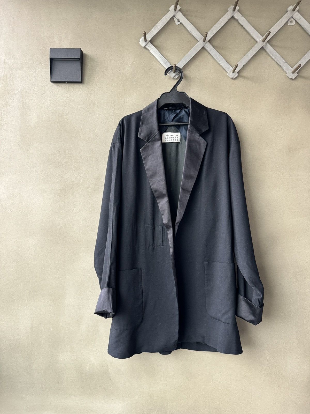 Maison Margiela Early Martin Margiela LINE 1 Viscose Wool Silk Black Blazer Size XS / US 0-2 / IT 36-38 - 17 Thumbnail