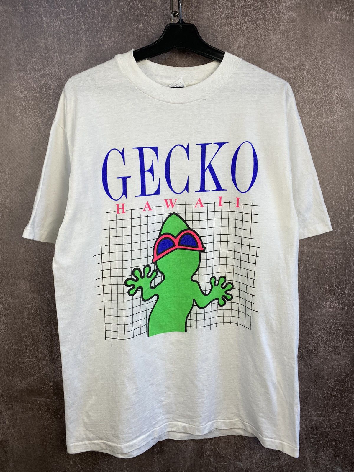 Vintage Gecko Hawaii Vintage 90s Skater Surfer T-Shirt Size US L / EU 52-54 / 3 - 1 Thumbnail