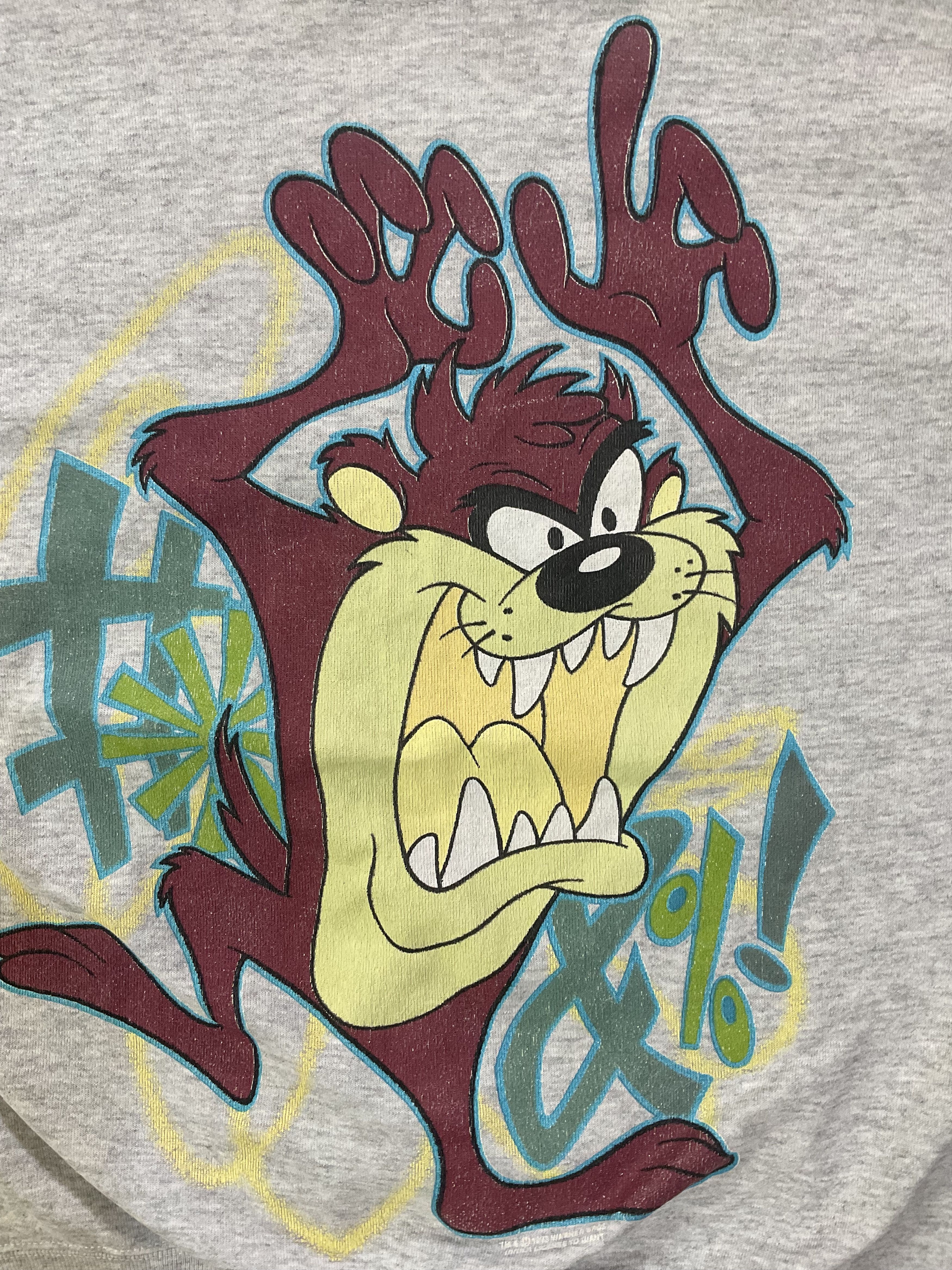 Cartoon Network Vintage Distressed 90s Taz Tasmanian Devil Sweatshirt Size US L / EU 52-54 / 3 - 2 Thumbnail