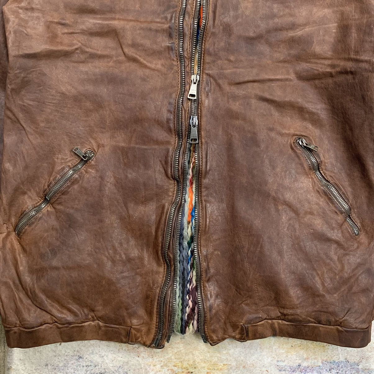 Giorgio Brato giorgio brato avant garde multi zipper leather jacket Size US S / EU 44-46 / 1 - 4 Thumbnail