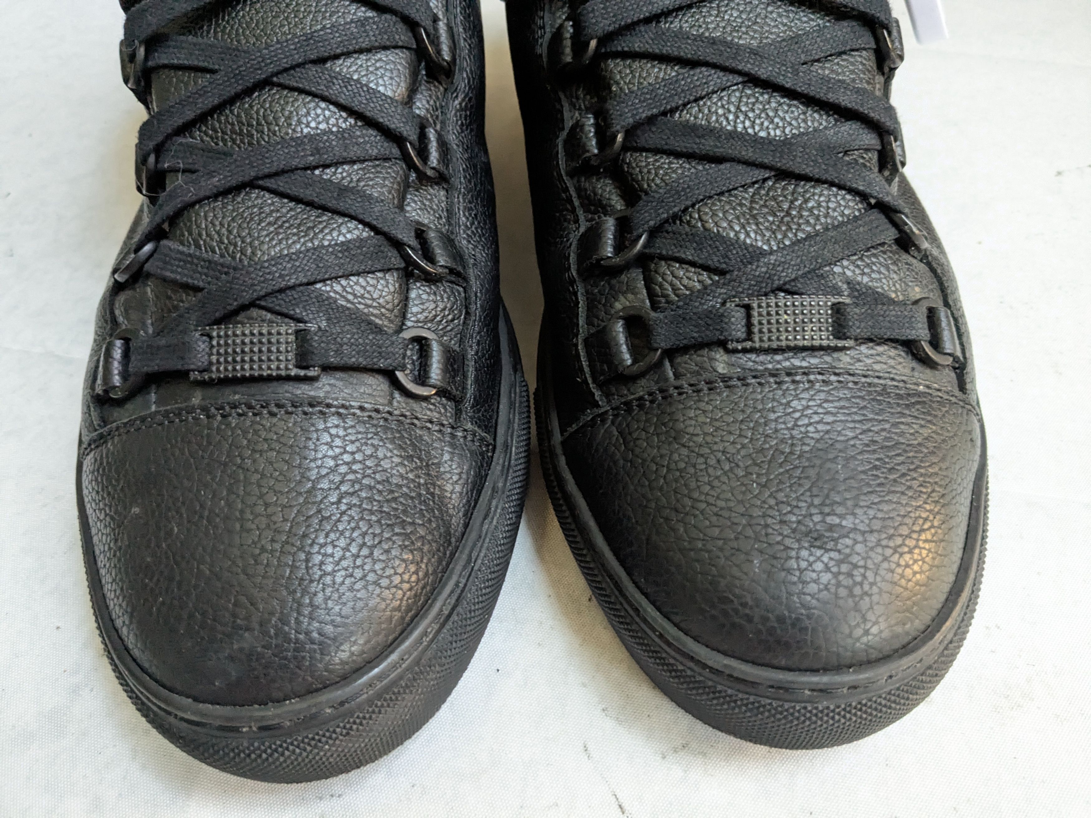 Balenciaga Balenciaga Arena High Top Sneakers Black 11 Leather Size US 11 / EU 44 - 4 Thumbnail