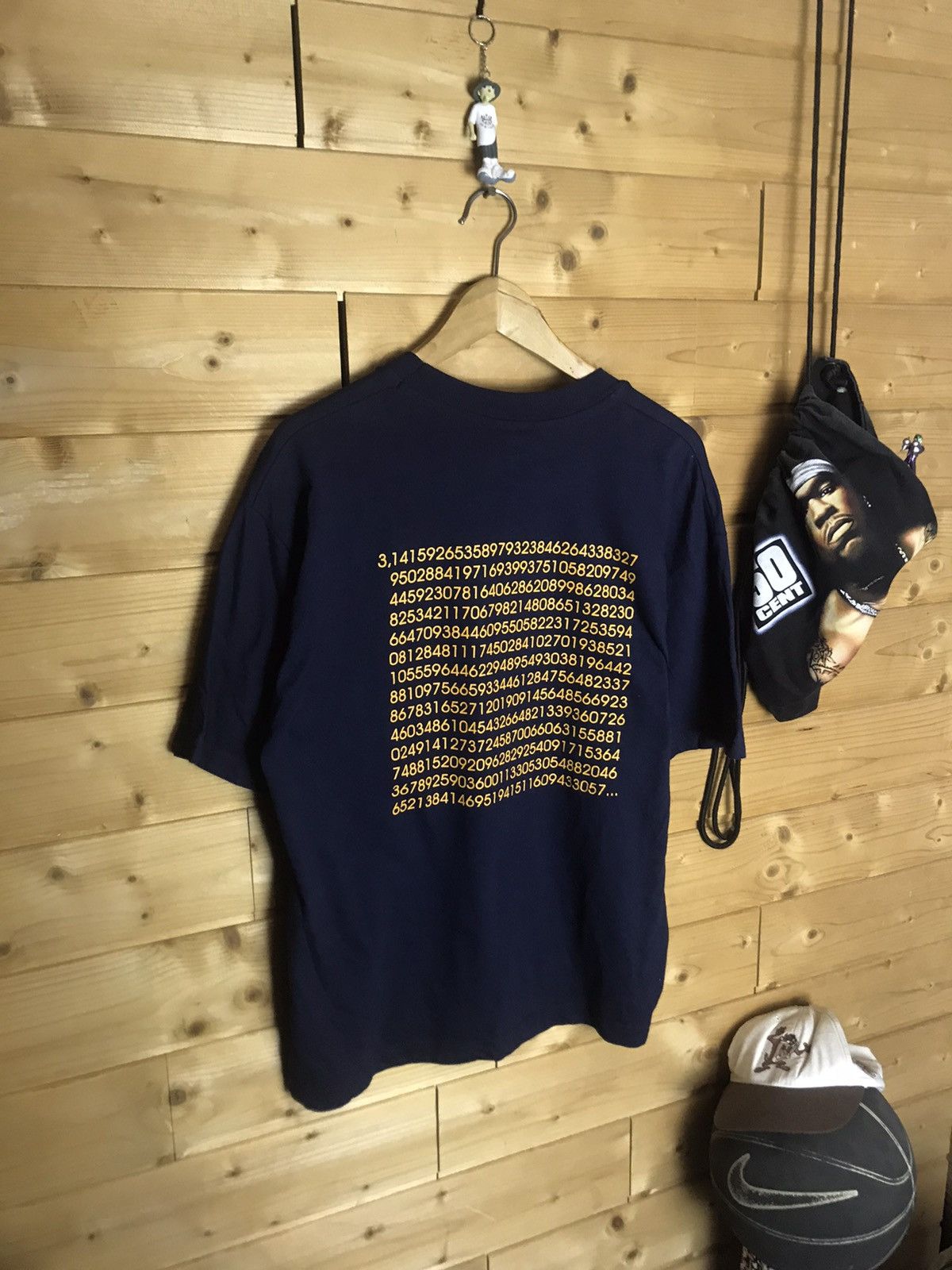 Vintage Vintage 90s pi number 3.14 t-shirt Size US L / EU 52-54 / 3 - 1 Thumbnail