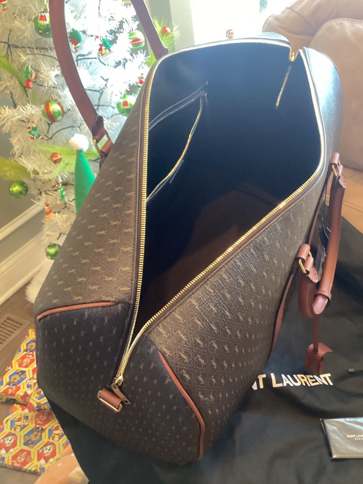 Yves Saint Laurent Saint Laurent monogram canvas duffel bag Size ONE SIZE - 8 Thumbnail