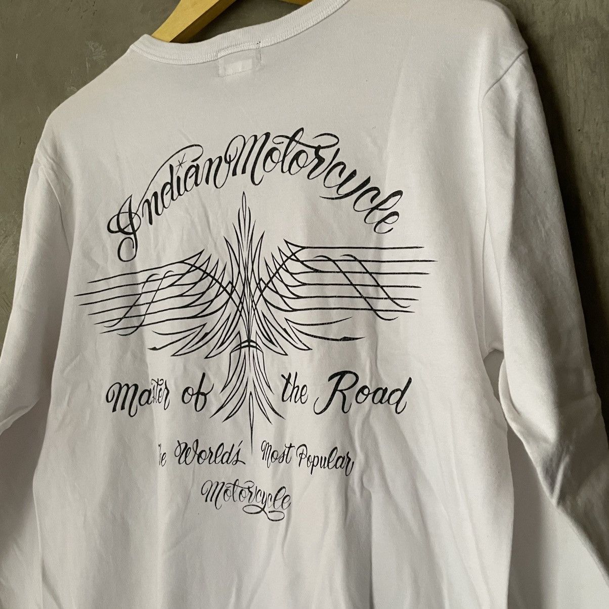 Indian Motorcycle × Japanese Brand × Toyo Enterprises Indian Motorcycle Hand Lettering Toyo Enterprise Long Sleeve Size US M / EU 48-50 / 2 - 11 Thumbnail