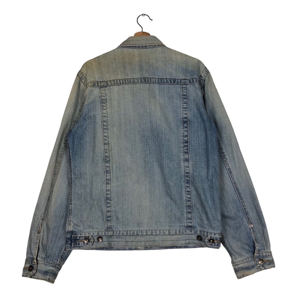 Japanese Brand 🔥Vtg Denim Biker Jacket Topvalu Issey Miyake Japan Size US L / EU 52-54 / 3 - 8 Thumbnail