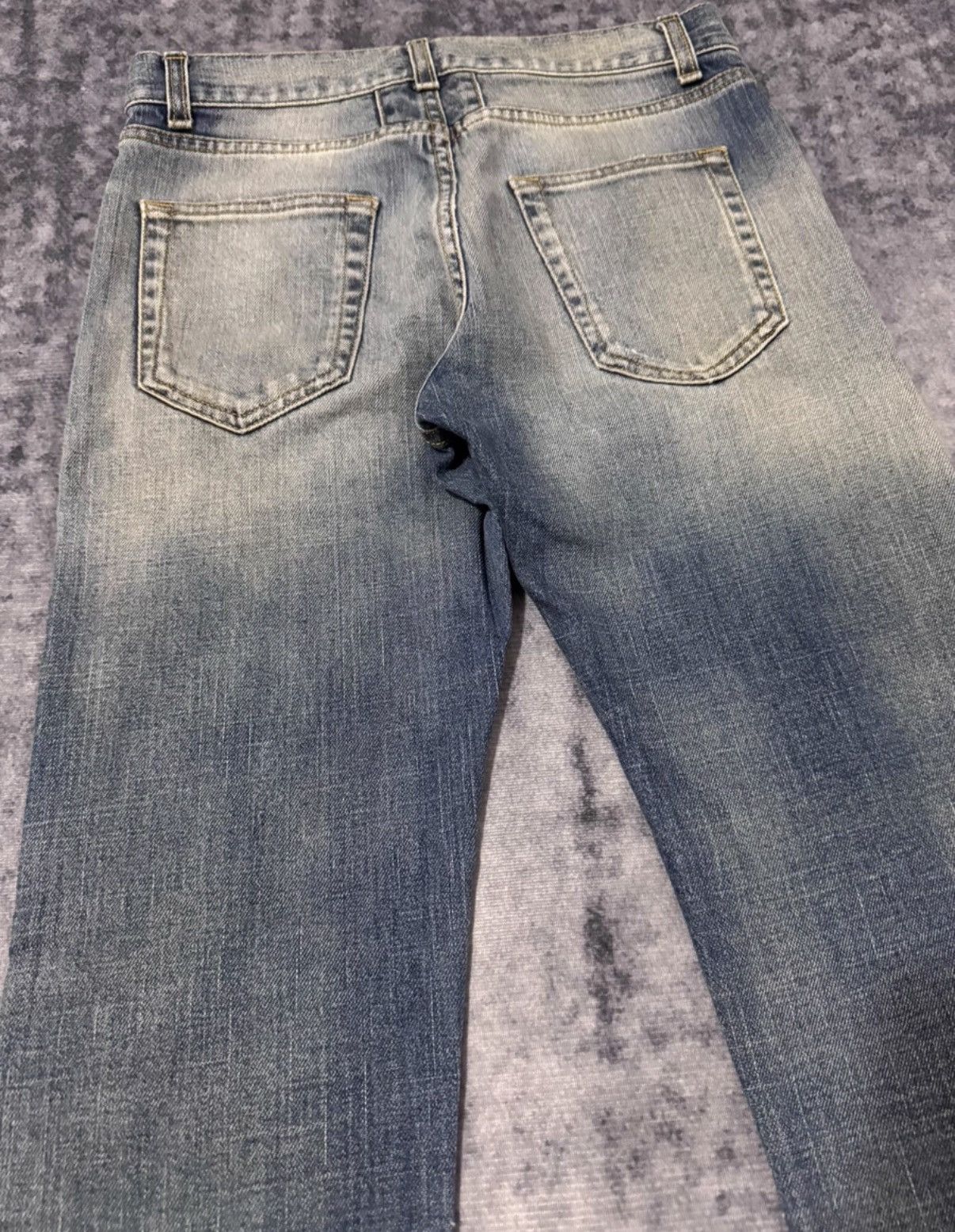 Saint Laurent Paris Saint Laurent 13FW Light Blue "Cat Paw" Basic Denim Jeans Size US 28 / EU 44 - 4 Thumbnail