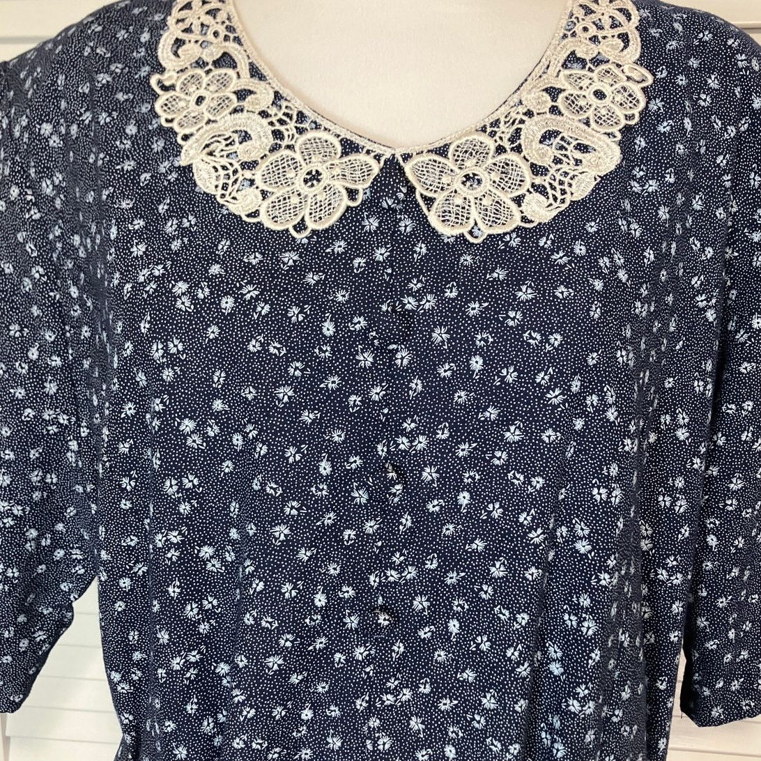 Other Take Nine Maternity Vintage Foral Lace One-Piece Pant L Size 36" / US 14 / IT 50 - 6 Thumbnail