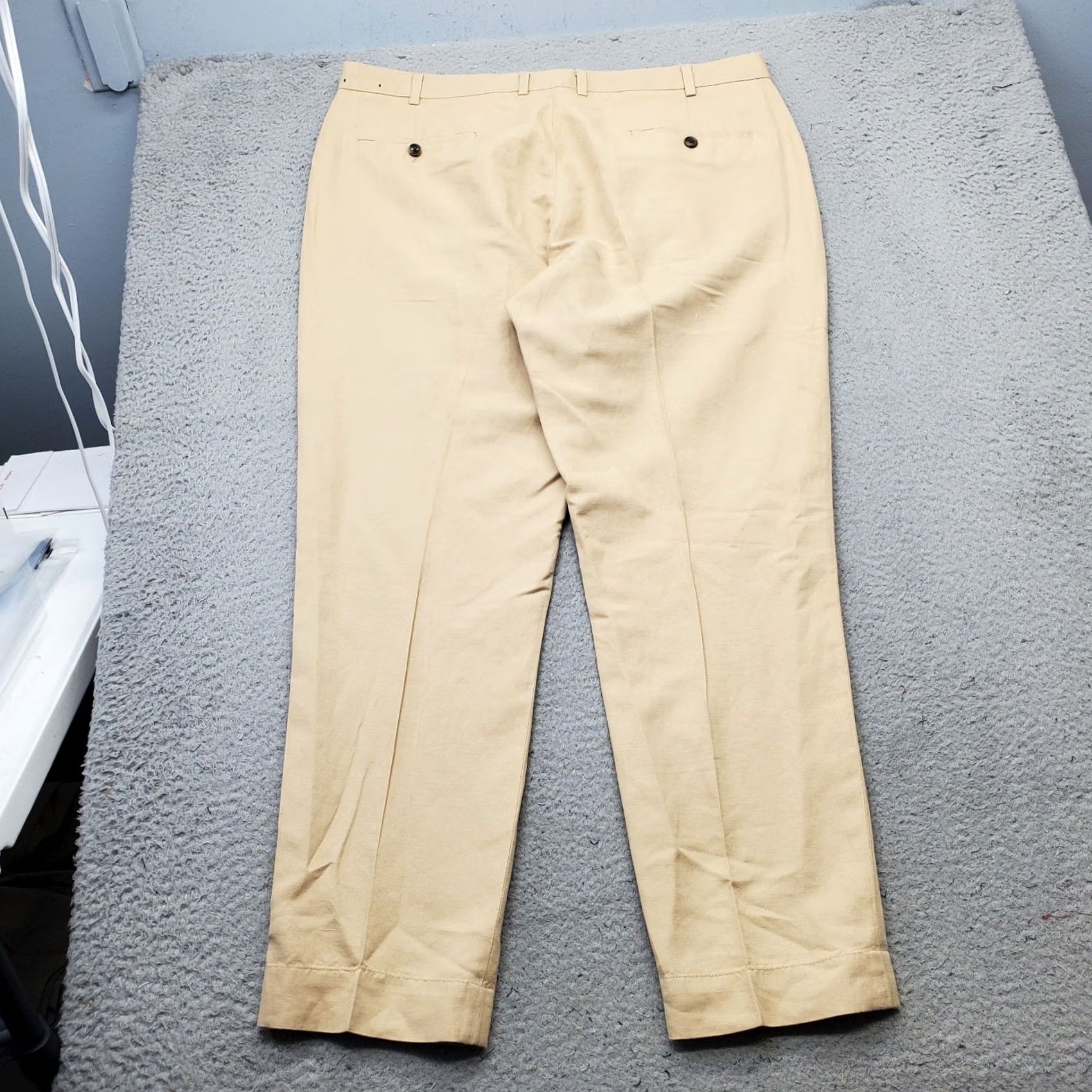 Brooks Brothers Brooks Brothers Mens Straight Chino Pants 38 Tan Pleated Regular Fit casual Business Clothing Size US 38 / EU 54 - 2 Thumbnail