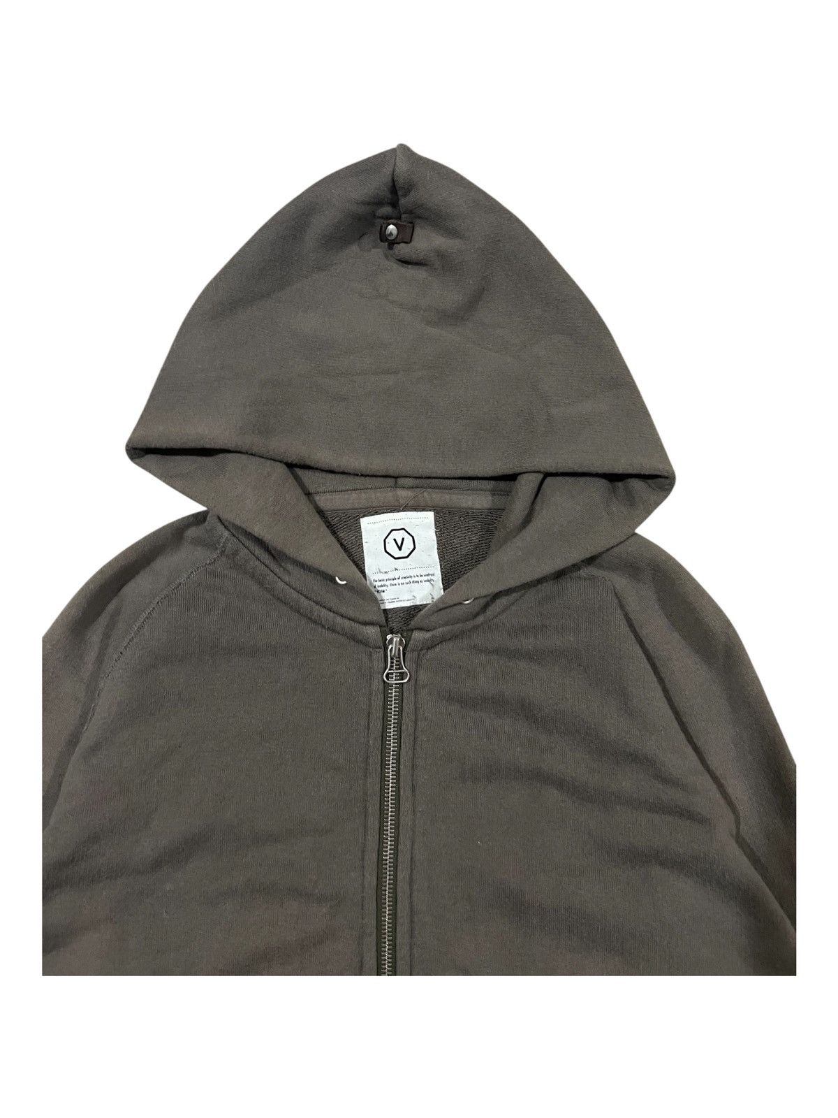 Visvim Visvim Cubism Bono Hoodie Zipper Boxy Cut Olive Sweater Size US S / EU 44-46 / 1 - 3 Thumbnail