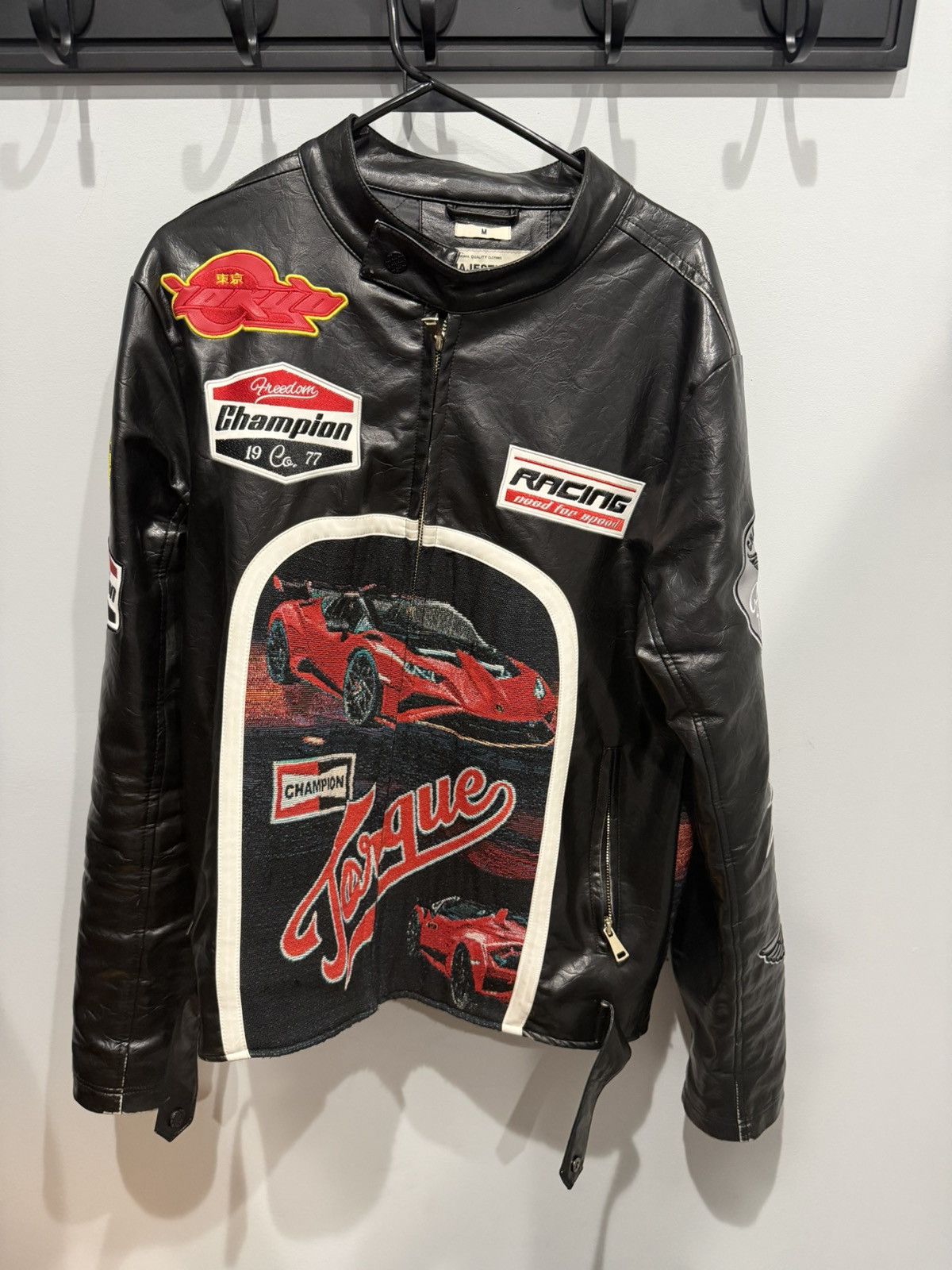 Other Black Leather Racing Jacket Size US M / EU 48-50 / 2 - 1 Thumbnail